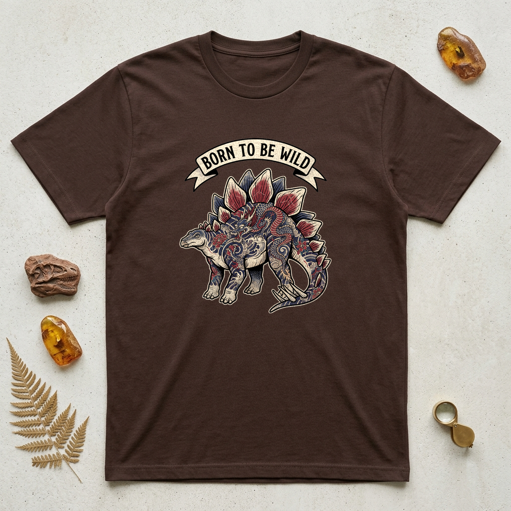 Born to Be Wild Stegosaurus T-Shirt