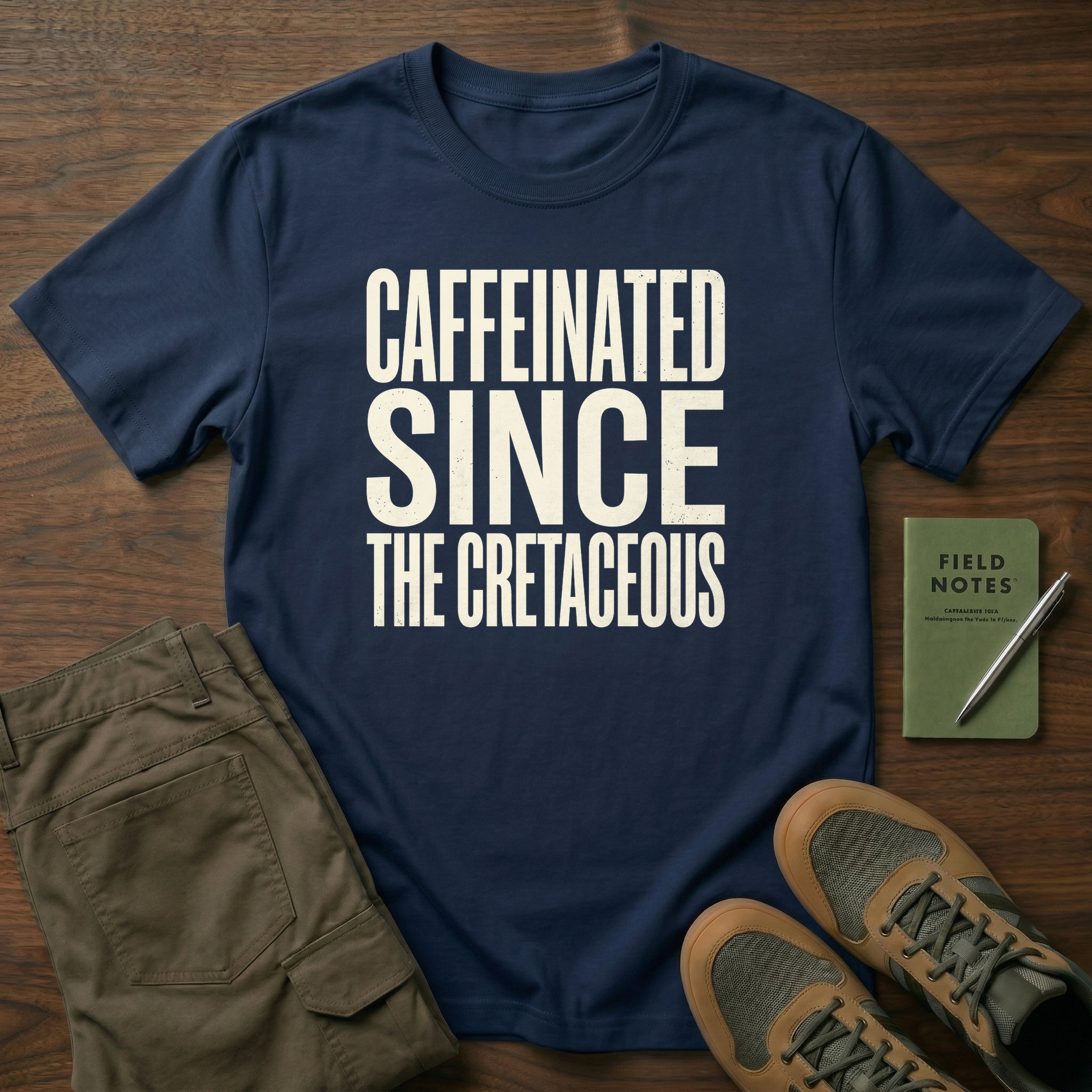 Caffeinated Since The Cretaceous T-Shirt