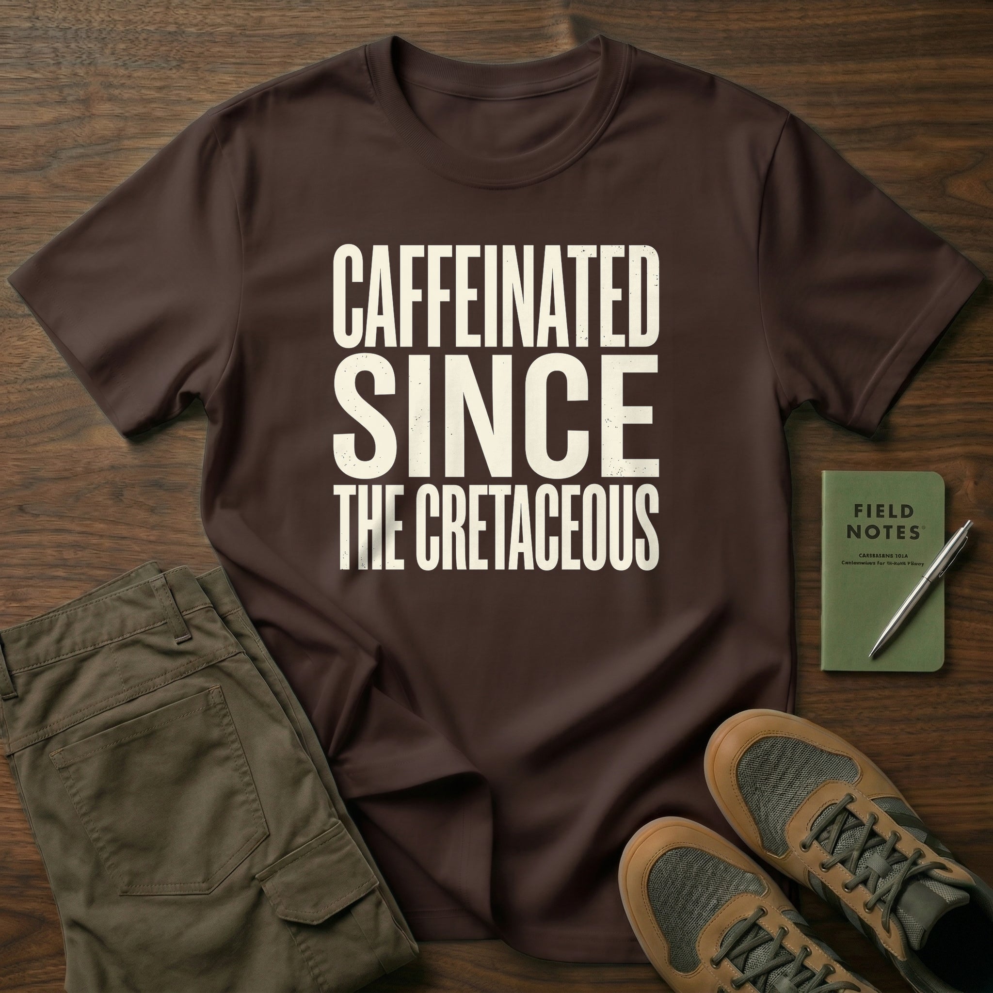 Caffeinated Since The Cretaceous T-Shirt