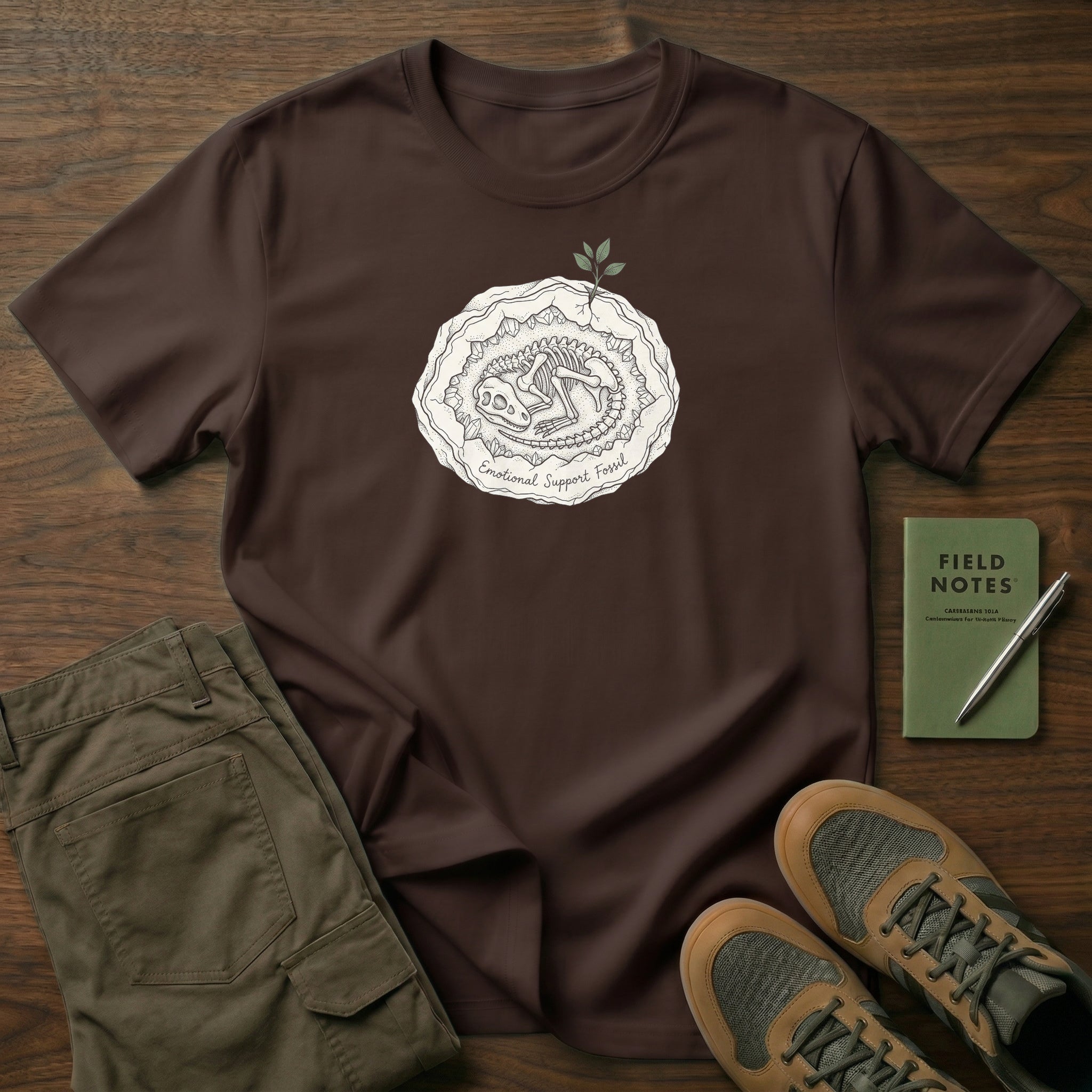 Emotional Support Fossil T-Shirt