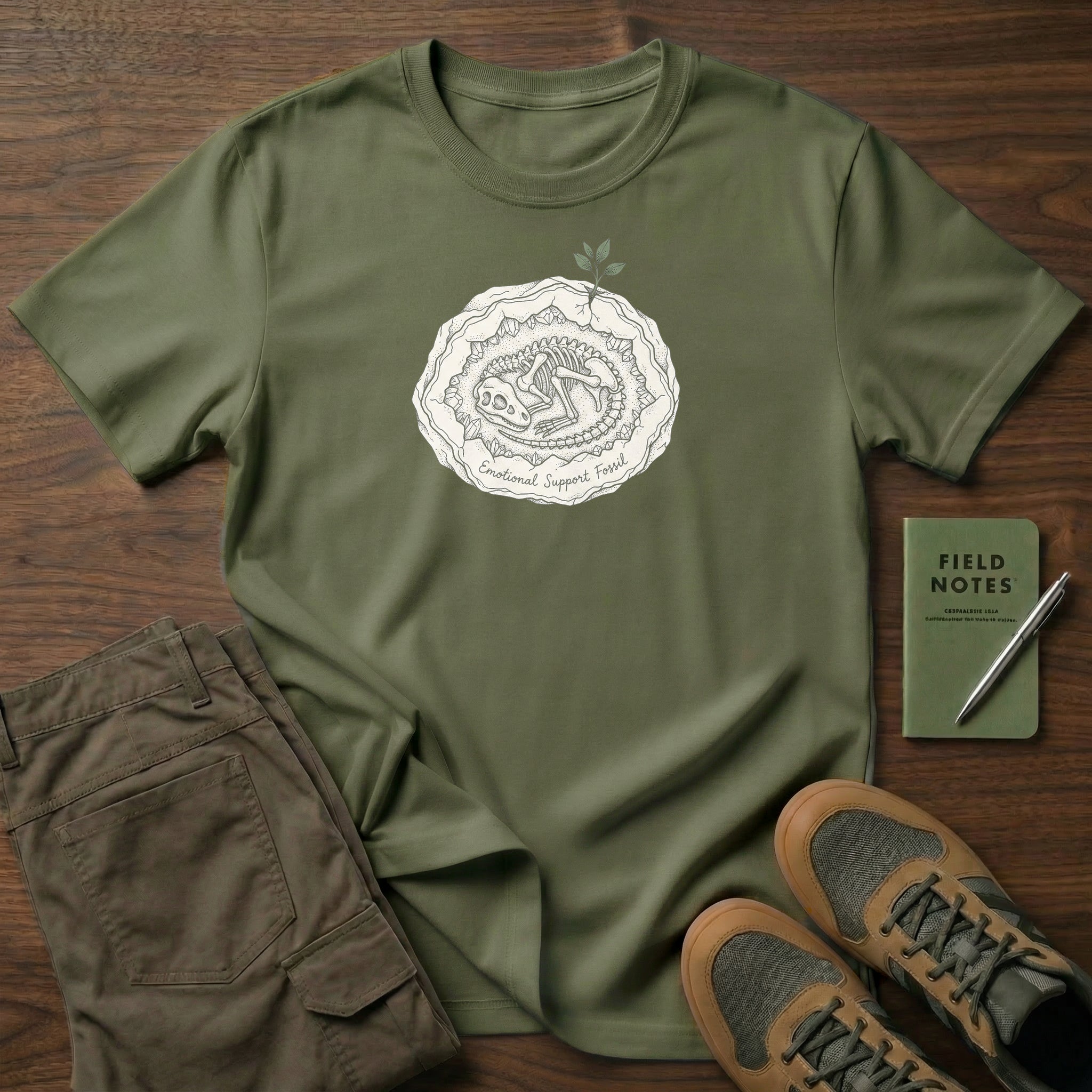 Emotional Support Fossil T-Shirt