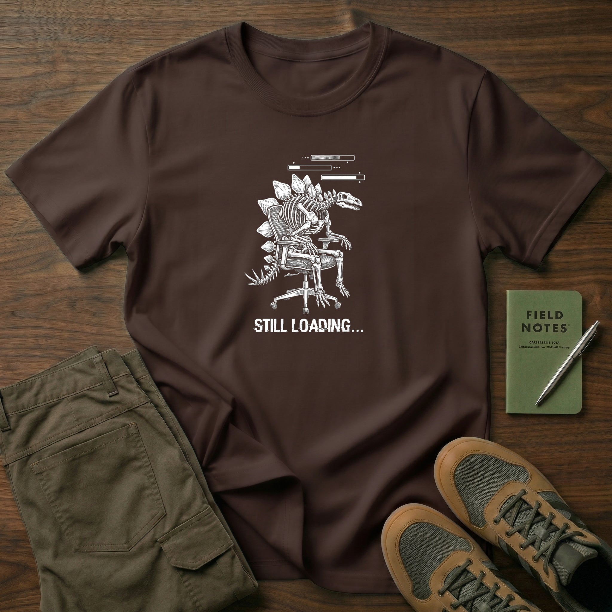 Still Loading Stegosaurus T-Shirt