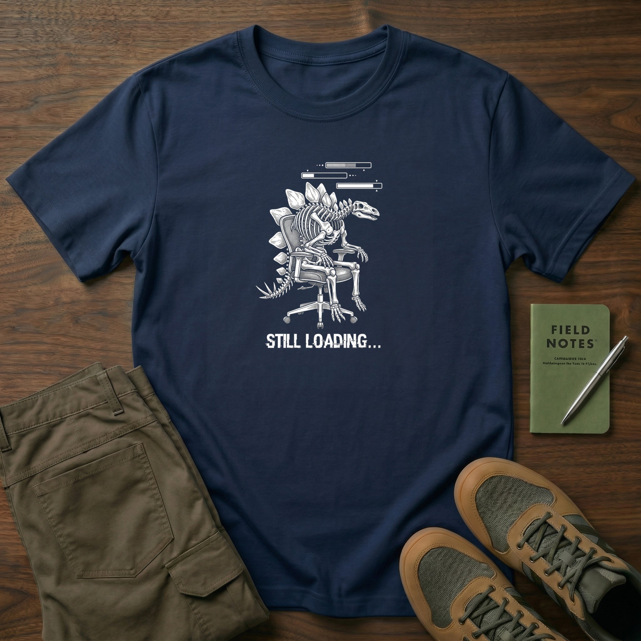 Still Loading Stegosaurus T-Shirt