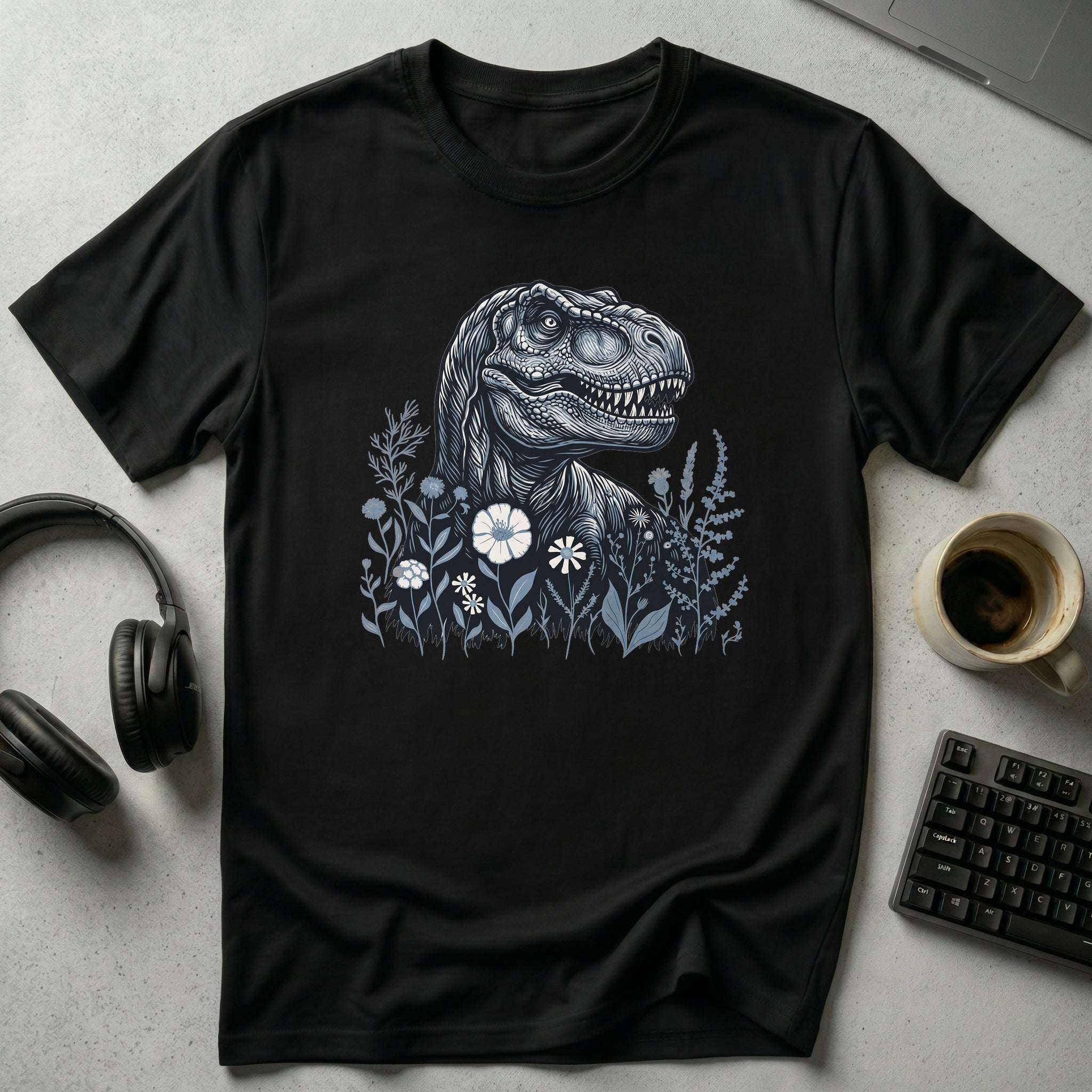 Floral T-Rex T-Shirt