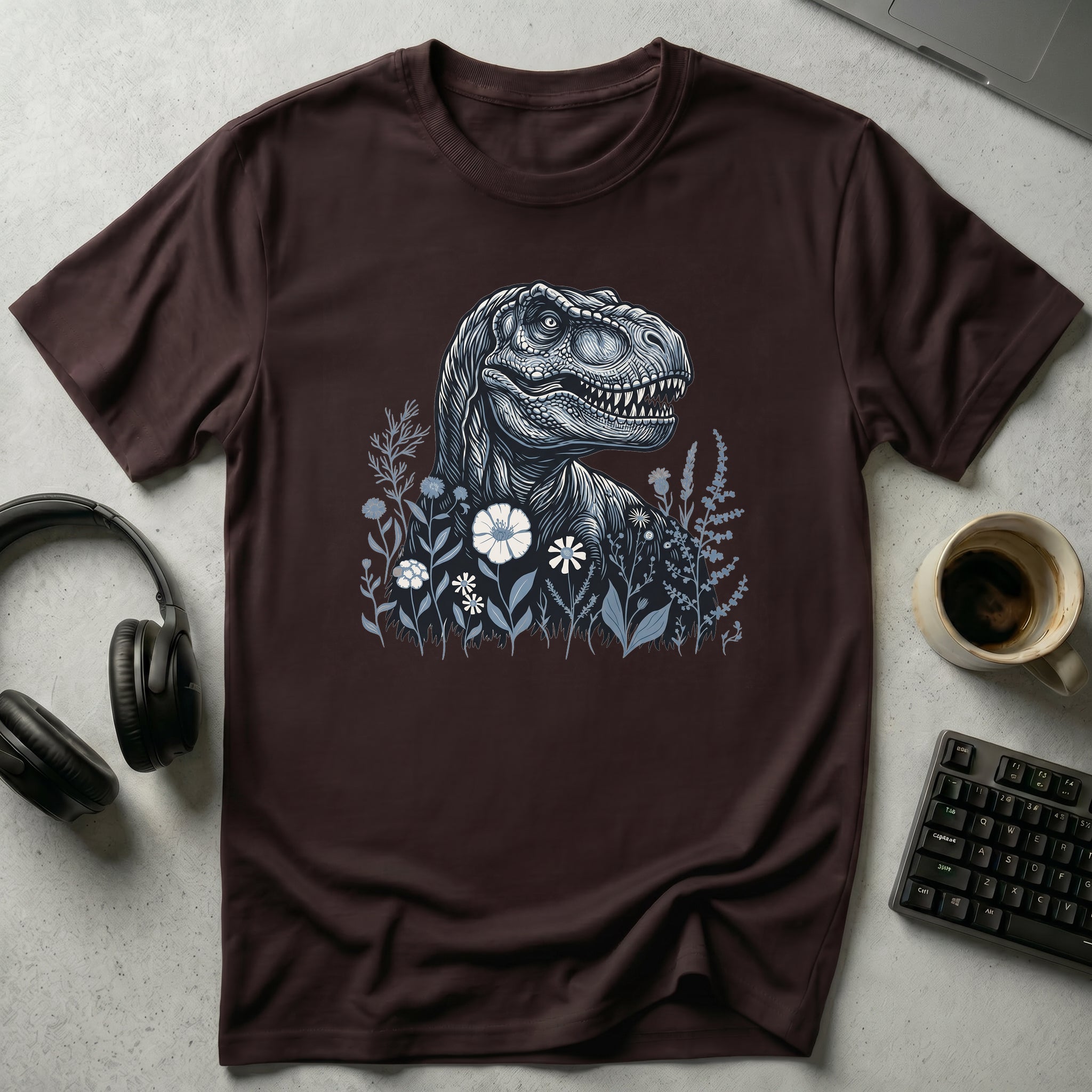 Floral T-Rex T-Shirt