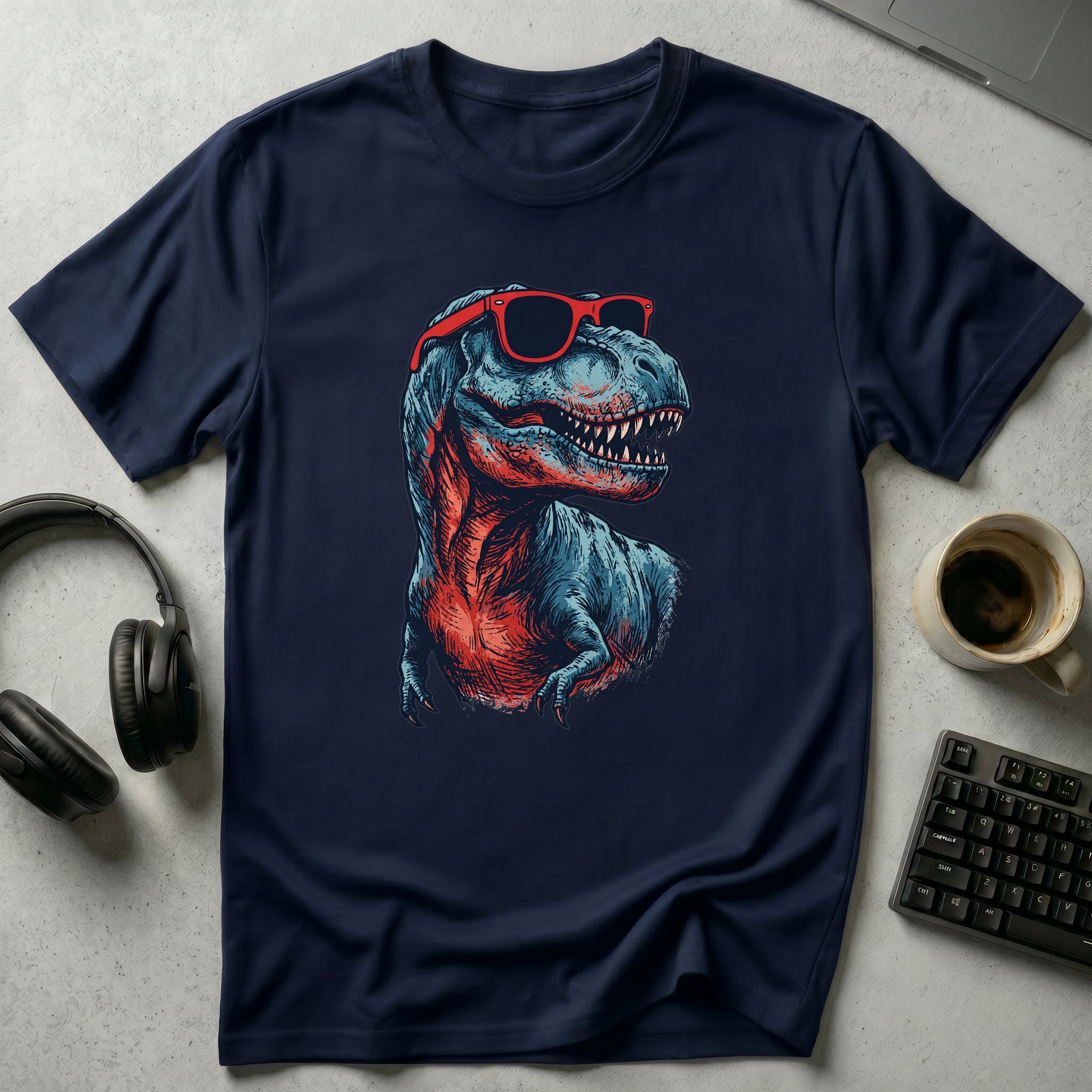 Retro Cool T‑Rex T-Shirt