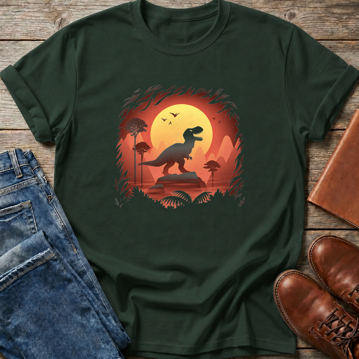 Sunset Rex Roar T Shirt