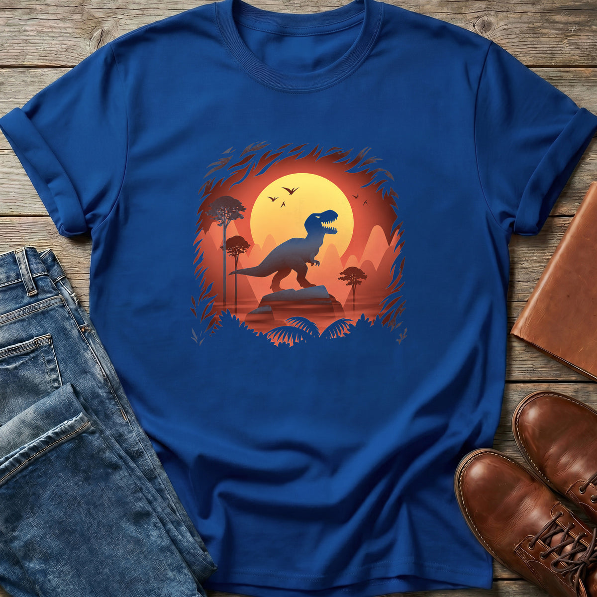Sunset Rex Roar T Shirt