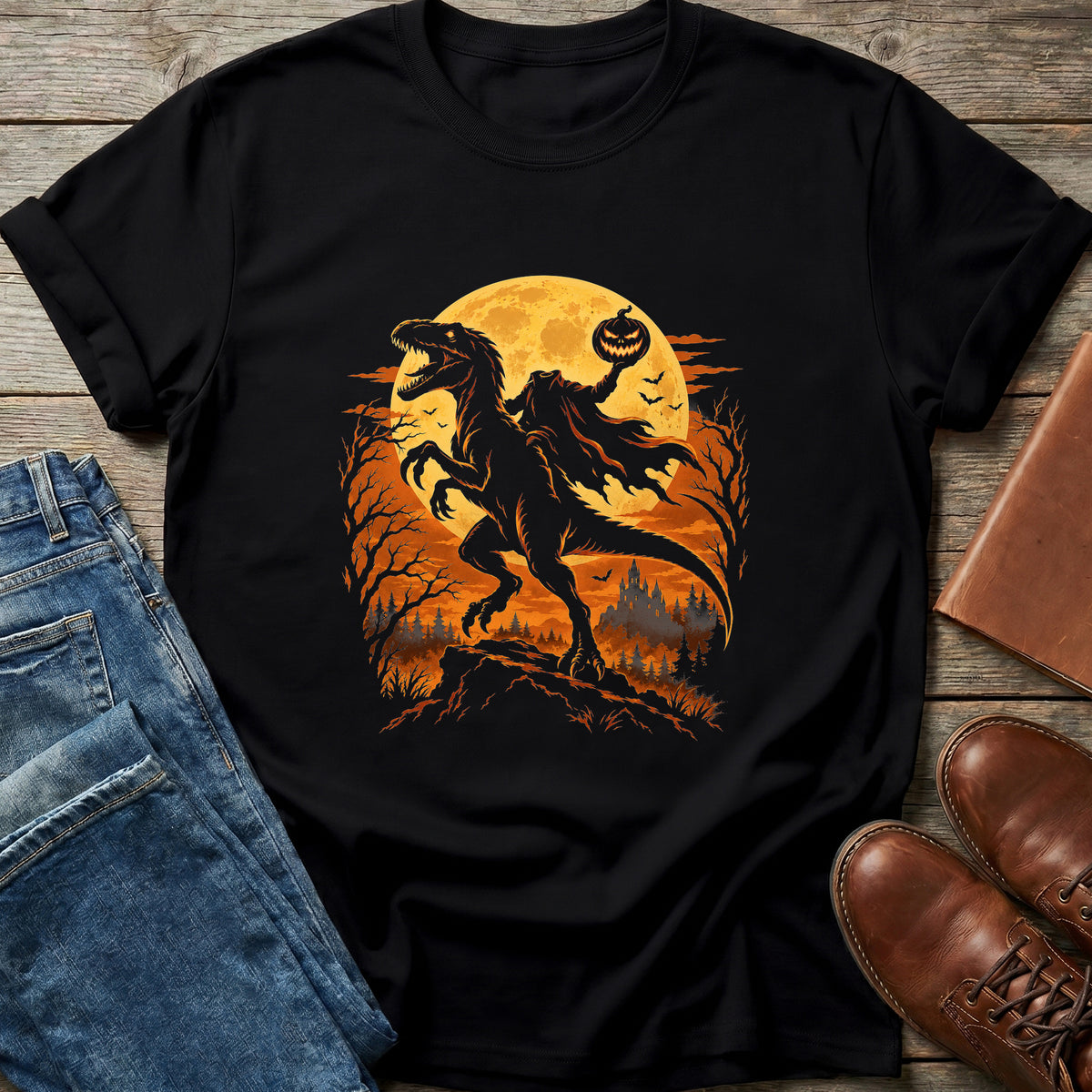 Headless Raptor Rider T Shirt