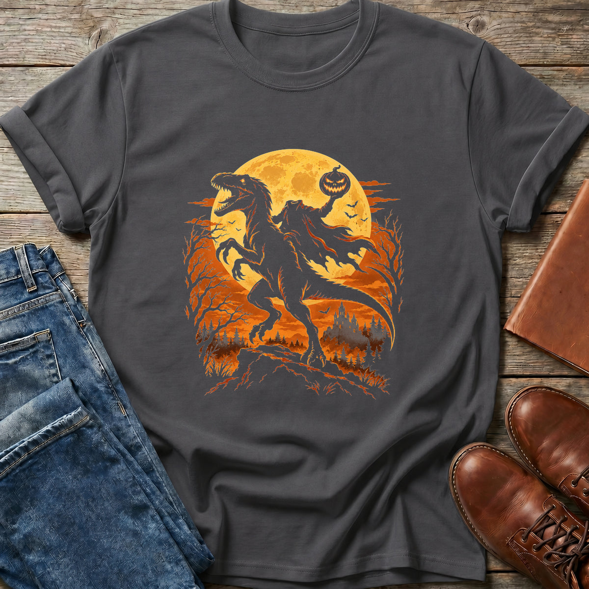 Headless Raptor Rider T Shirt