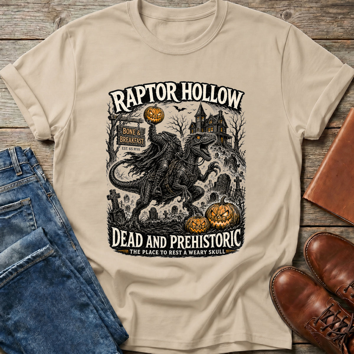 Raptor Hollow Dead & Prehistoric T Shirt