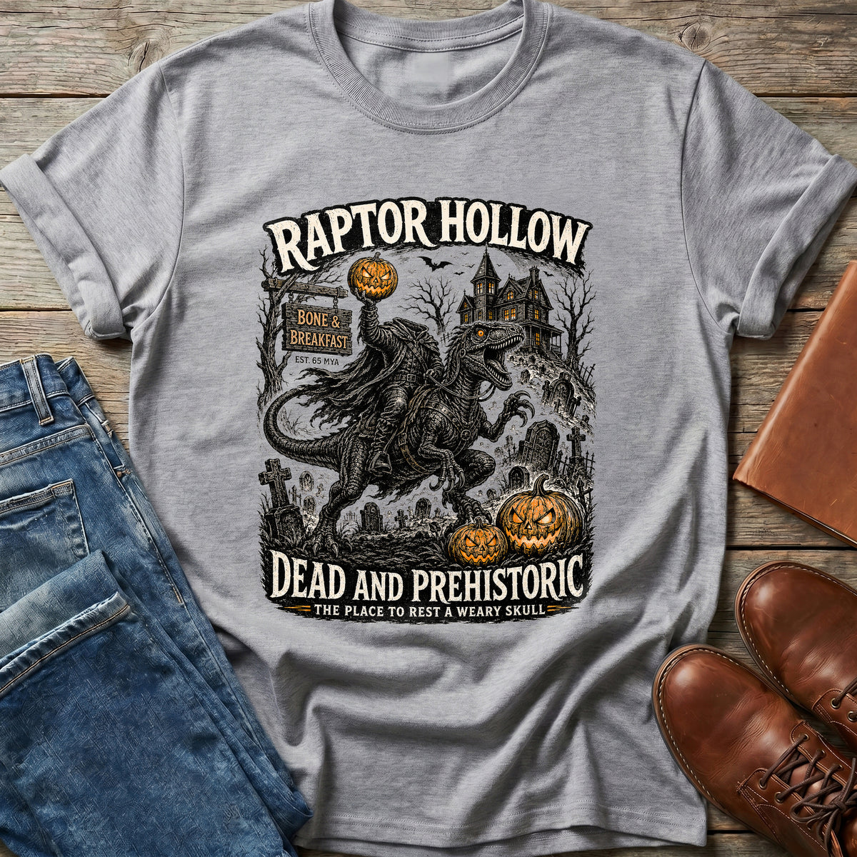 Raptor Hollow Dead & Prehistoric T Shirt
