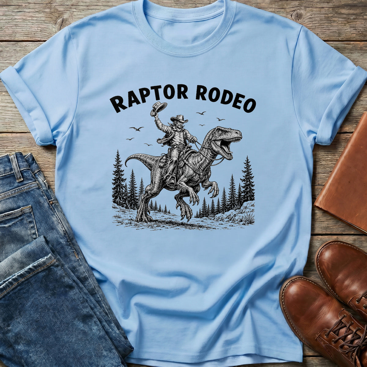 Rodeo Raptor Ride T Shirt