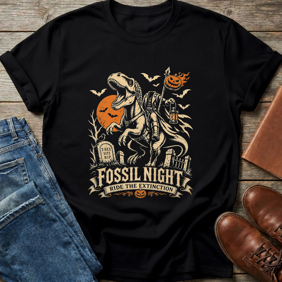 Fossil Night Ride T Shirt
