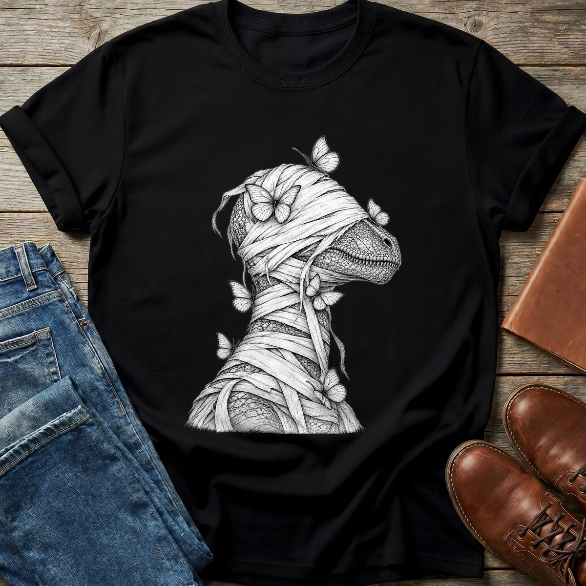Butterfly Mummy Raptor T Shirt