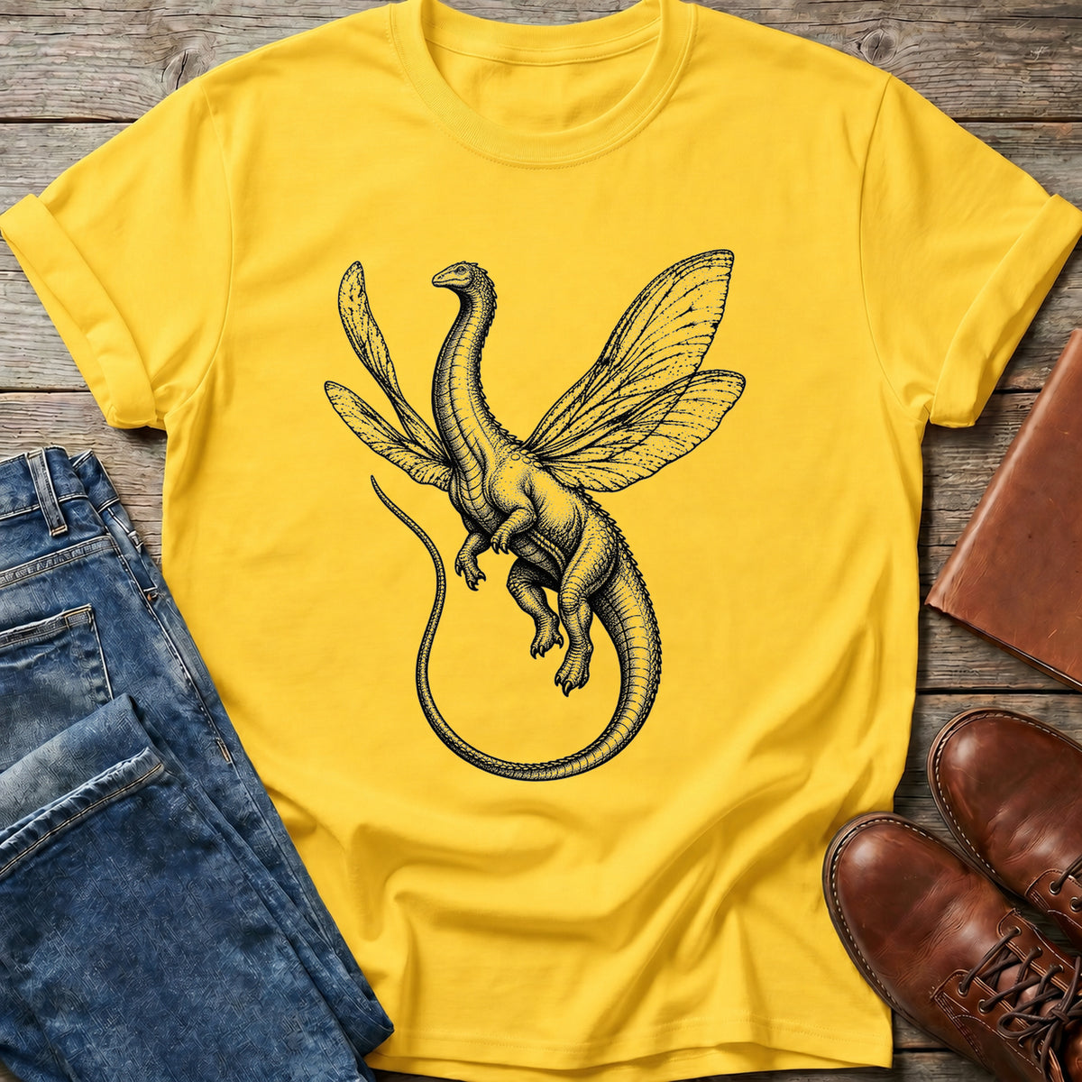 Winged Brontosaurus T-Shirt