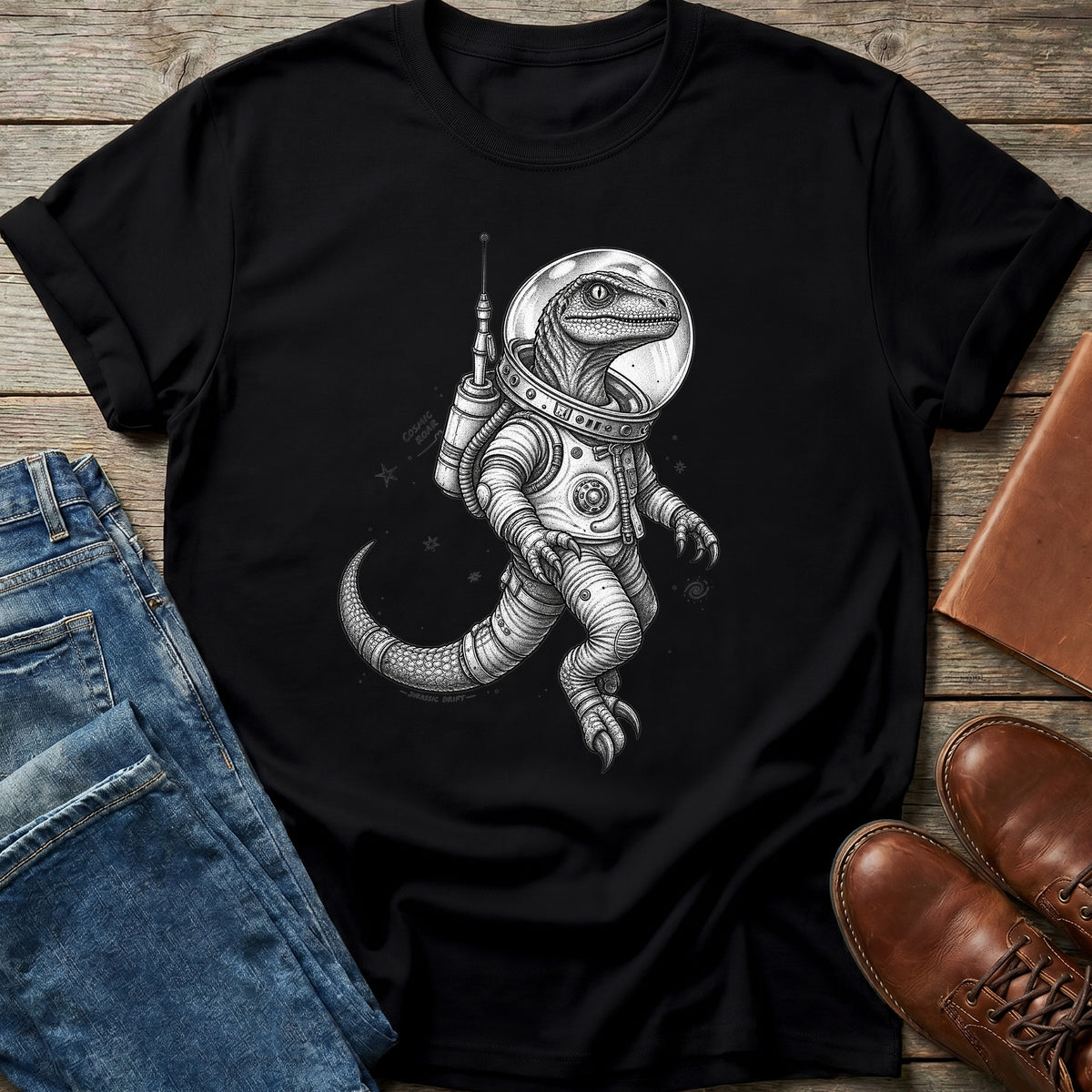 Astronaut Raptor T Shirt