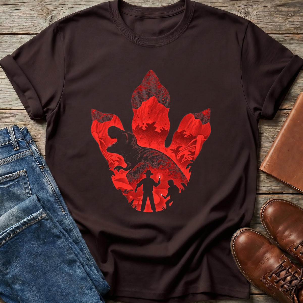 Dino Footprint Encounter T Shirt