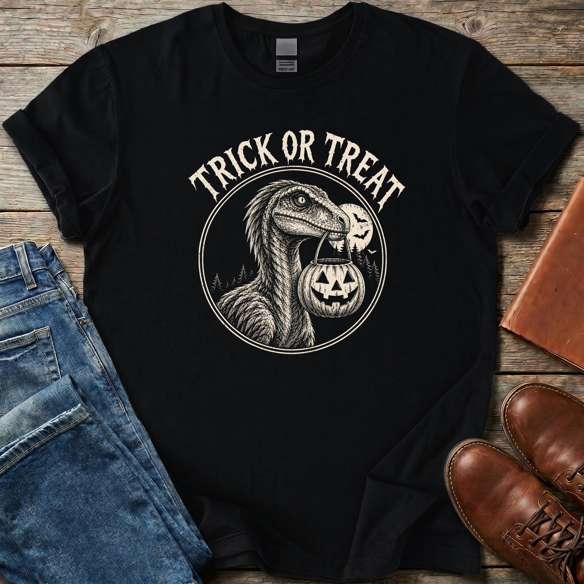 Trick Or Treat Raptor T Shirt