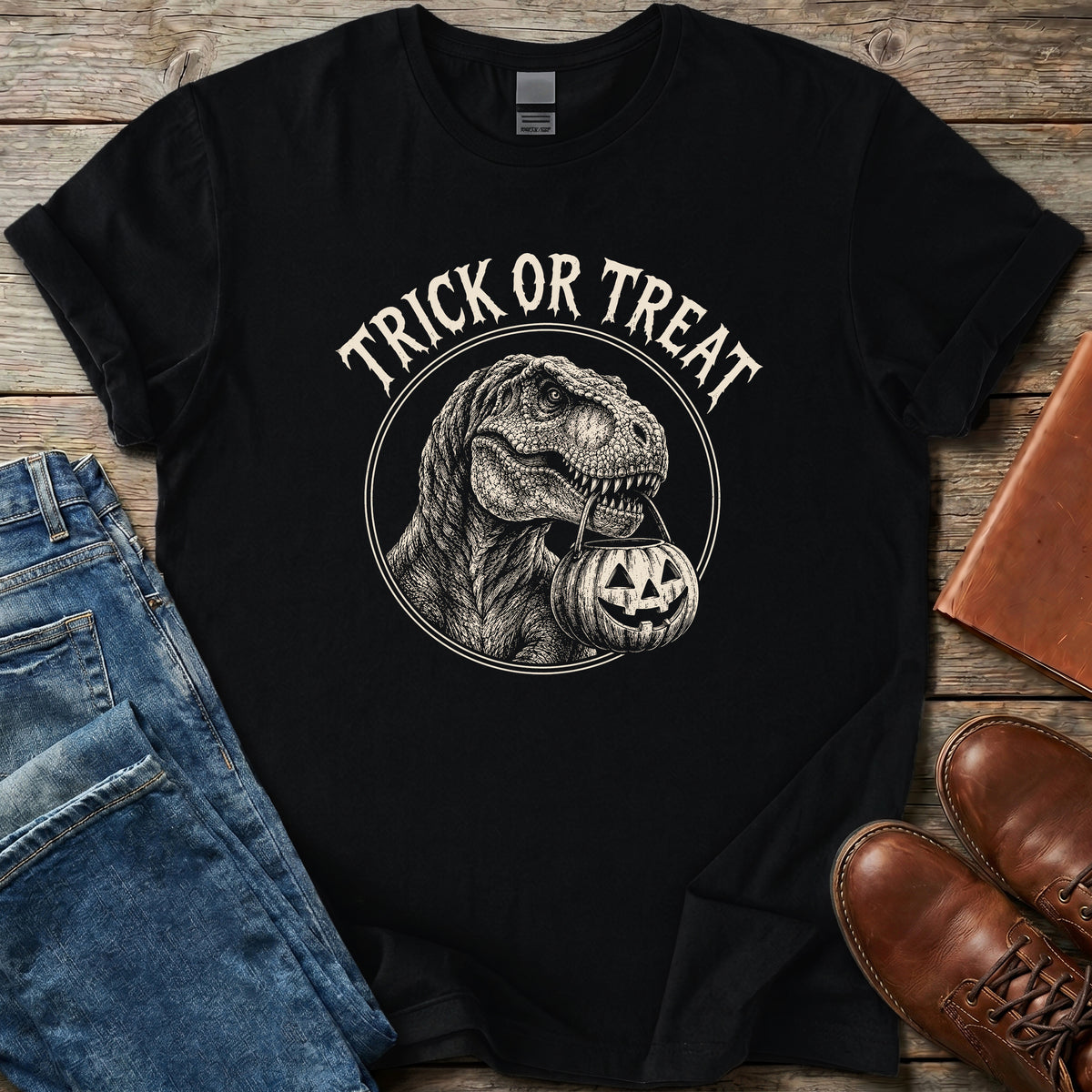 Prehistoric Trick Or Treat T Shirt