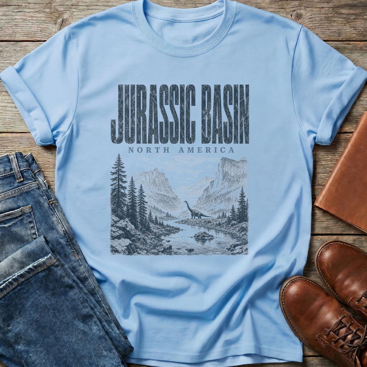 Jurassic Basin North America T Shirt