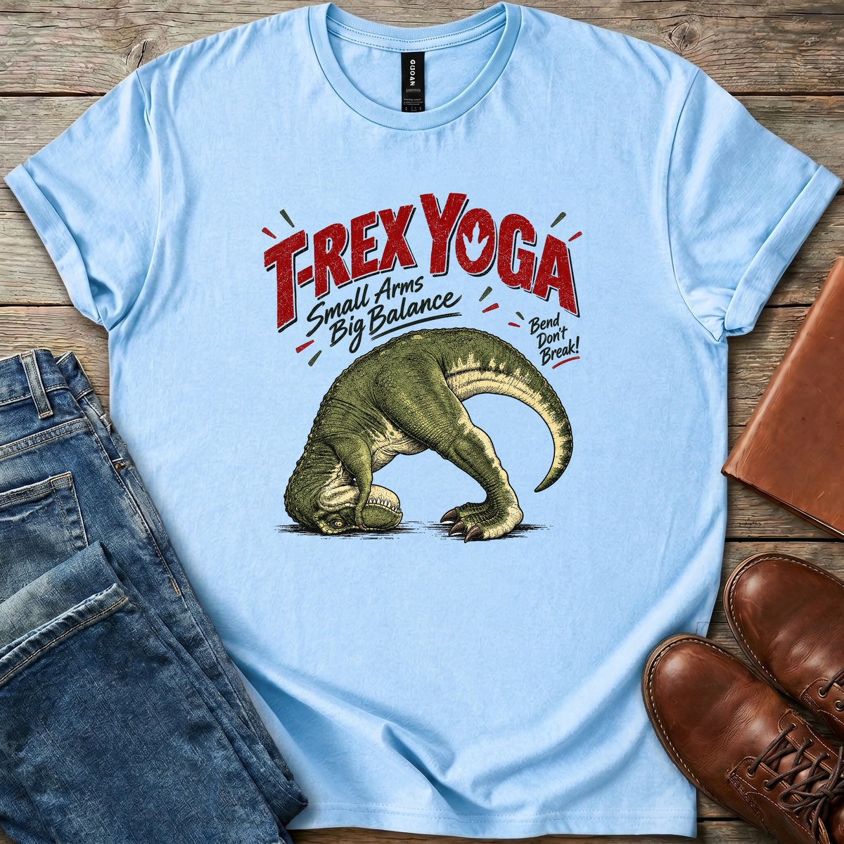 T-Rex Yoga T Shirt