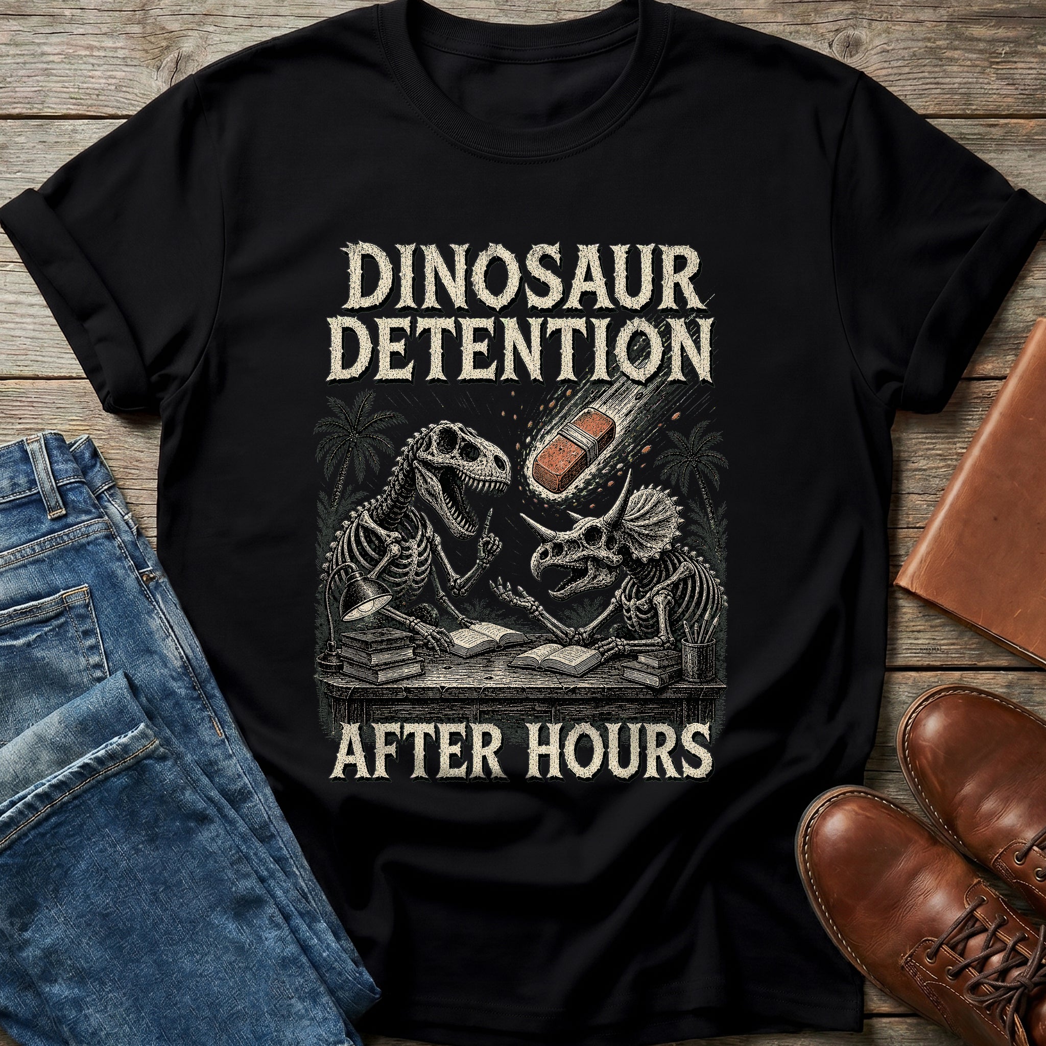 Dino Detention After Hours T Shirt