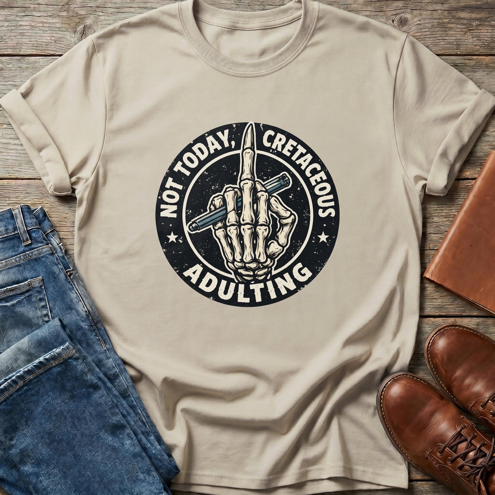 Not Today Cretaceous Adulting T Shirt