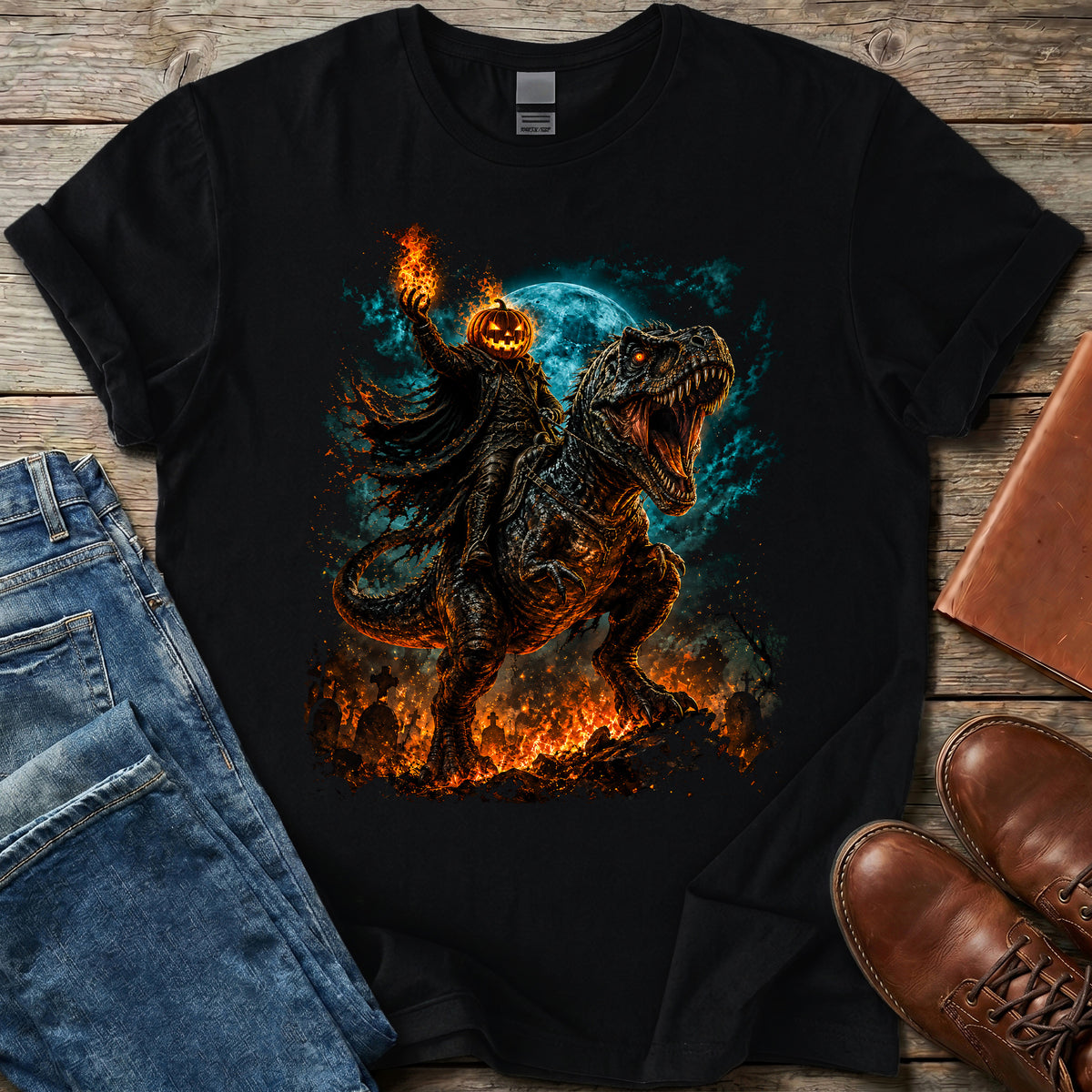 Jack O Lantern Rider T Shirt