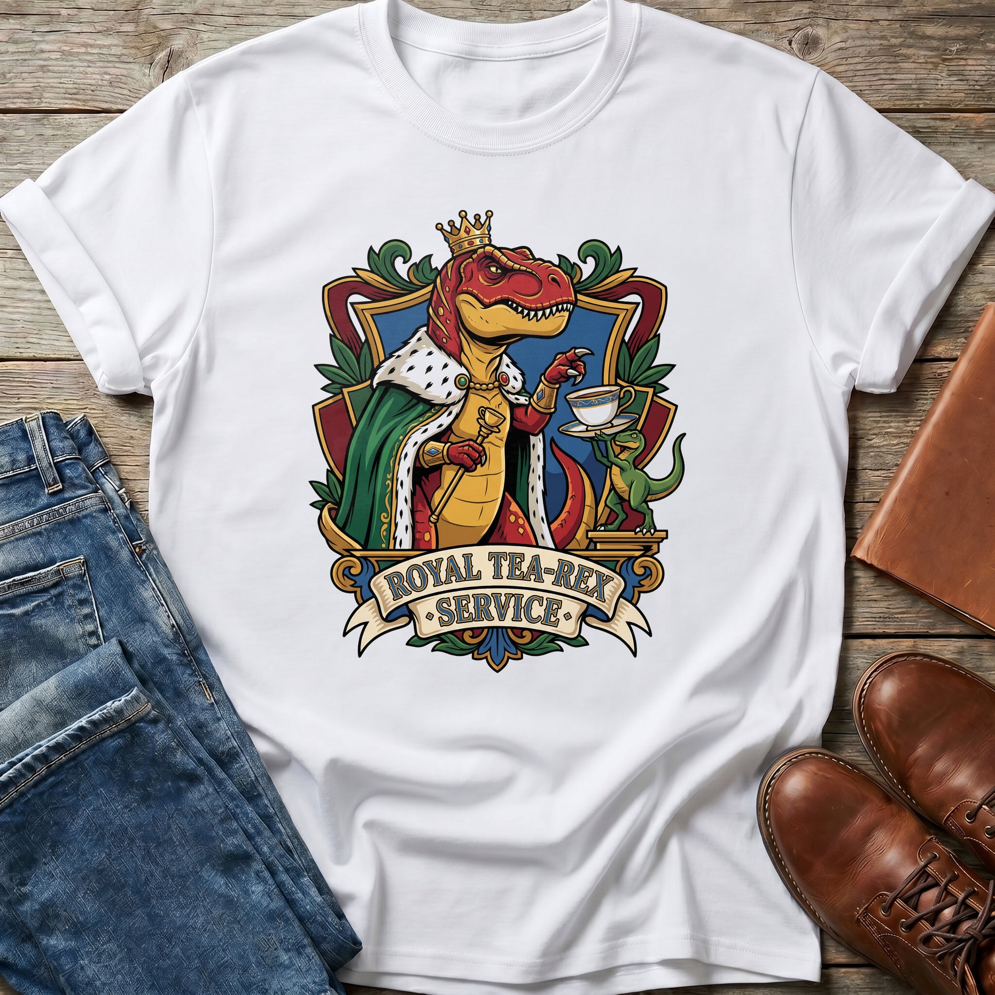 Royal Tea-Rex Service T-Shirt