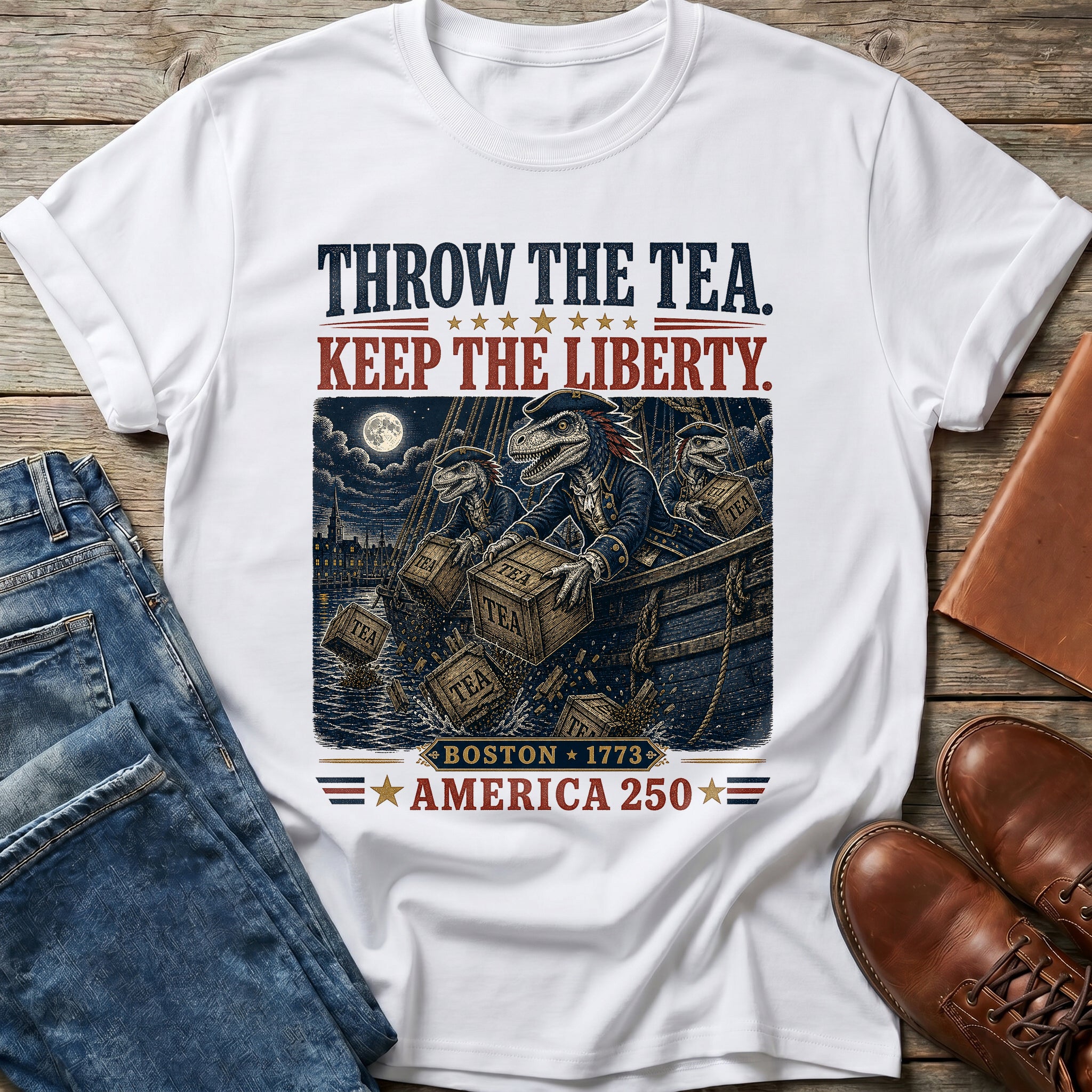 Throw Tea Keep Liberty T Shirt