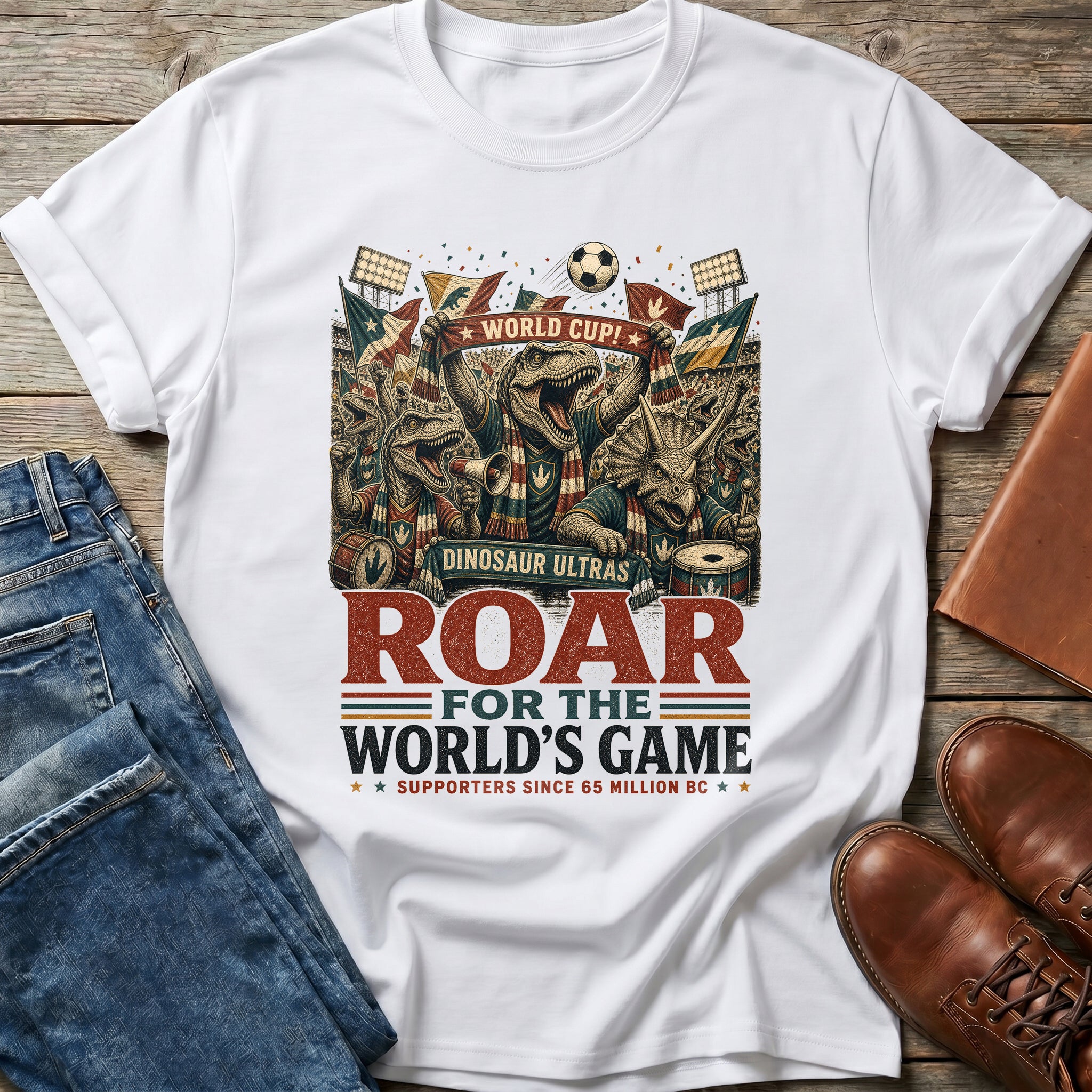 Roar For The World's Game T Shirt