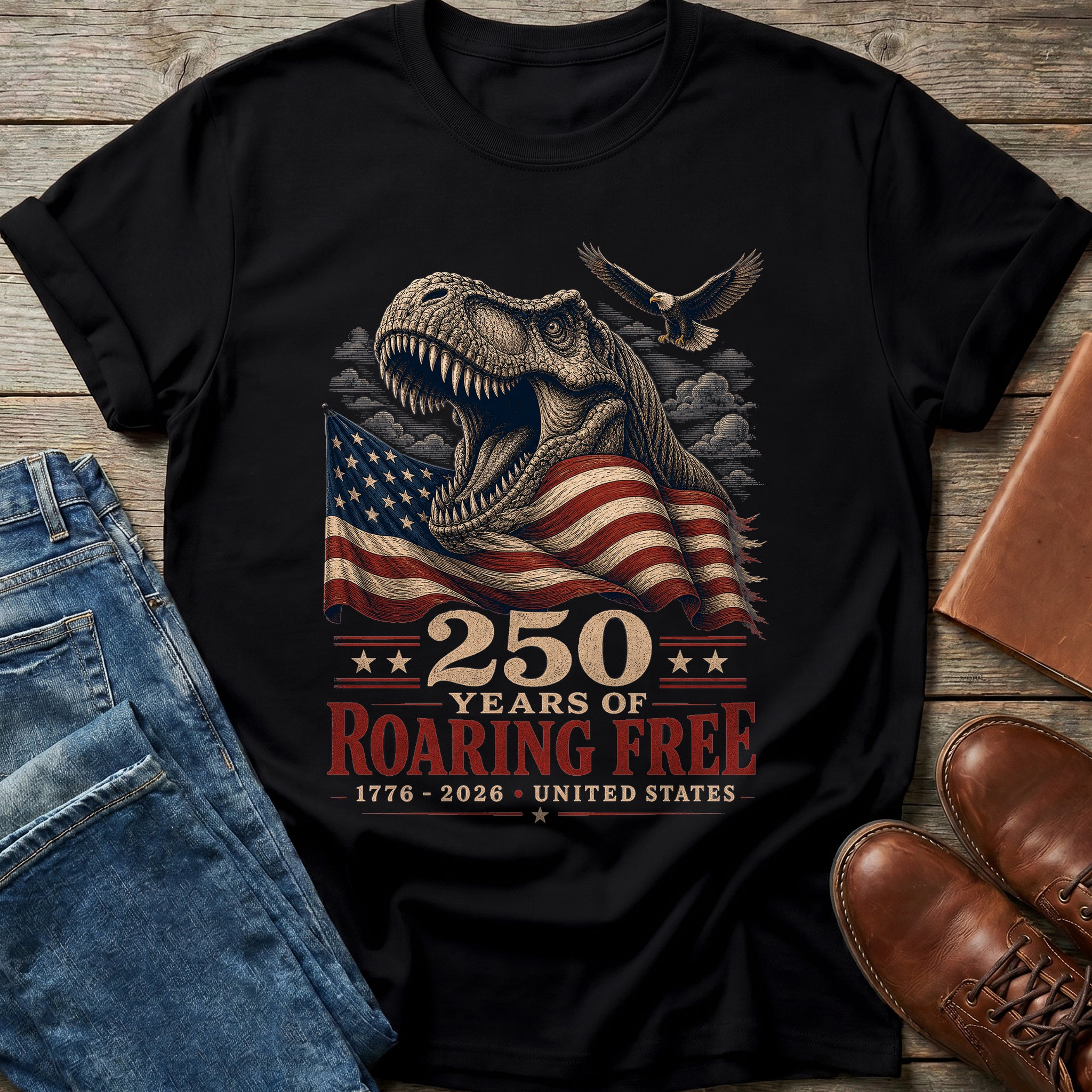 250 Years Roaring Free T Shirt