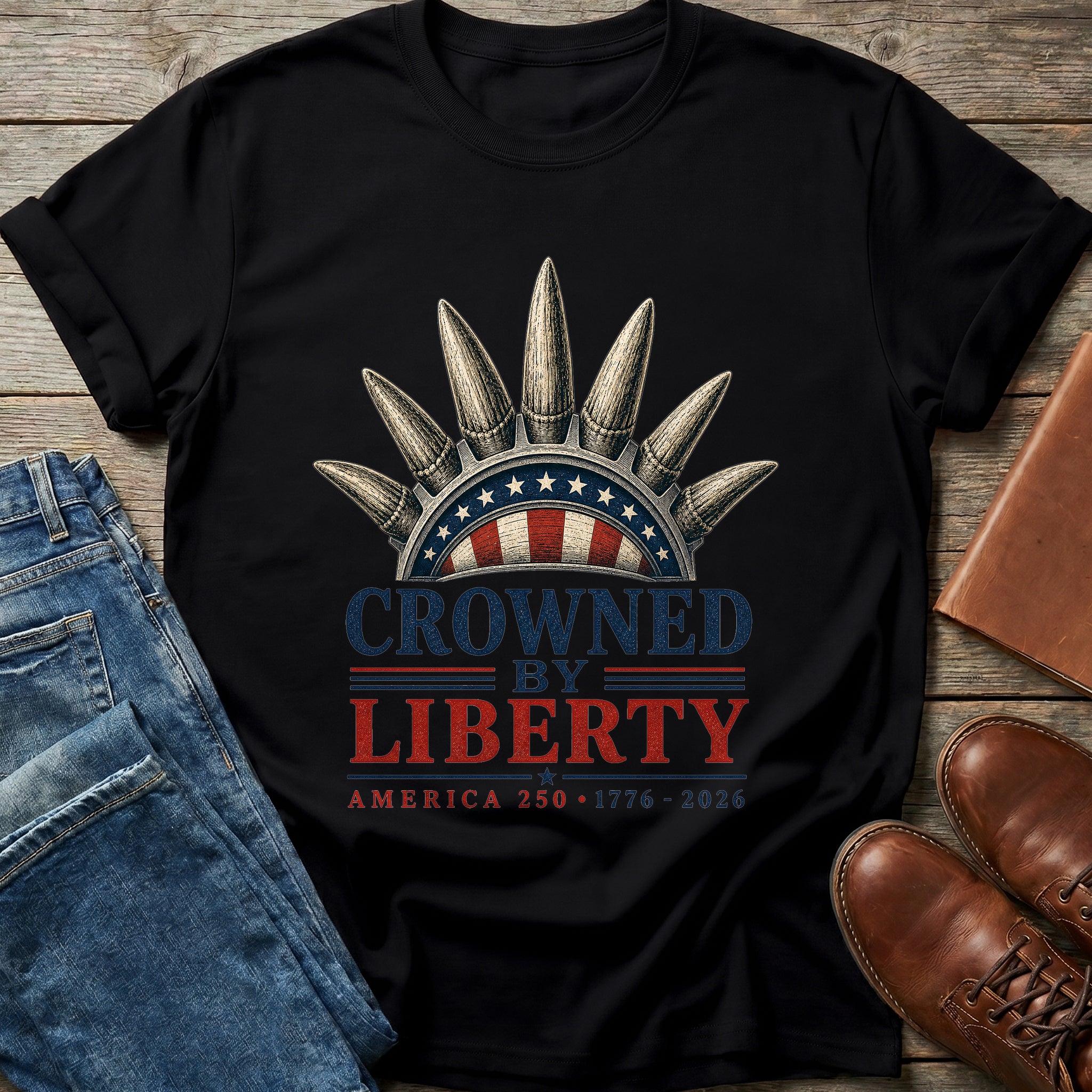 Crowned By Liberty T Shirt