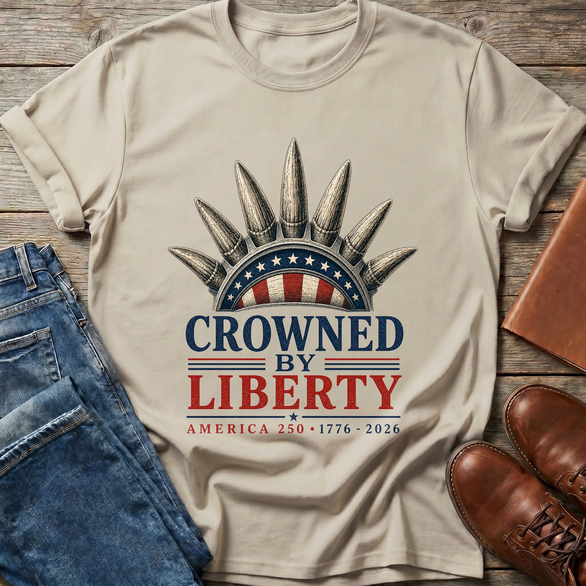 Crowned By Liberty T Shirt