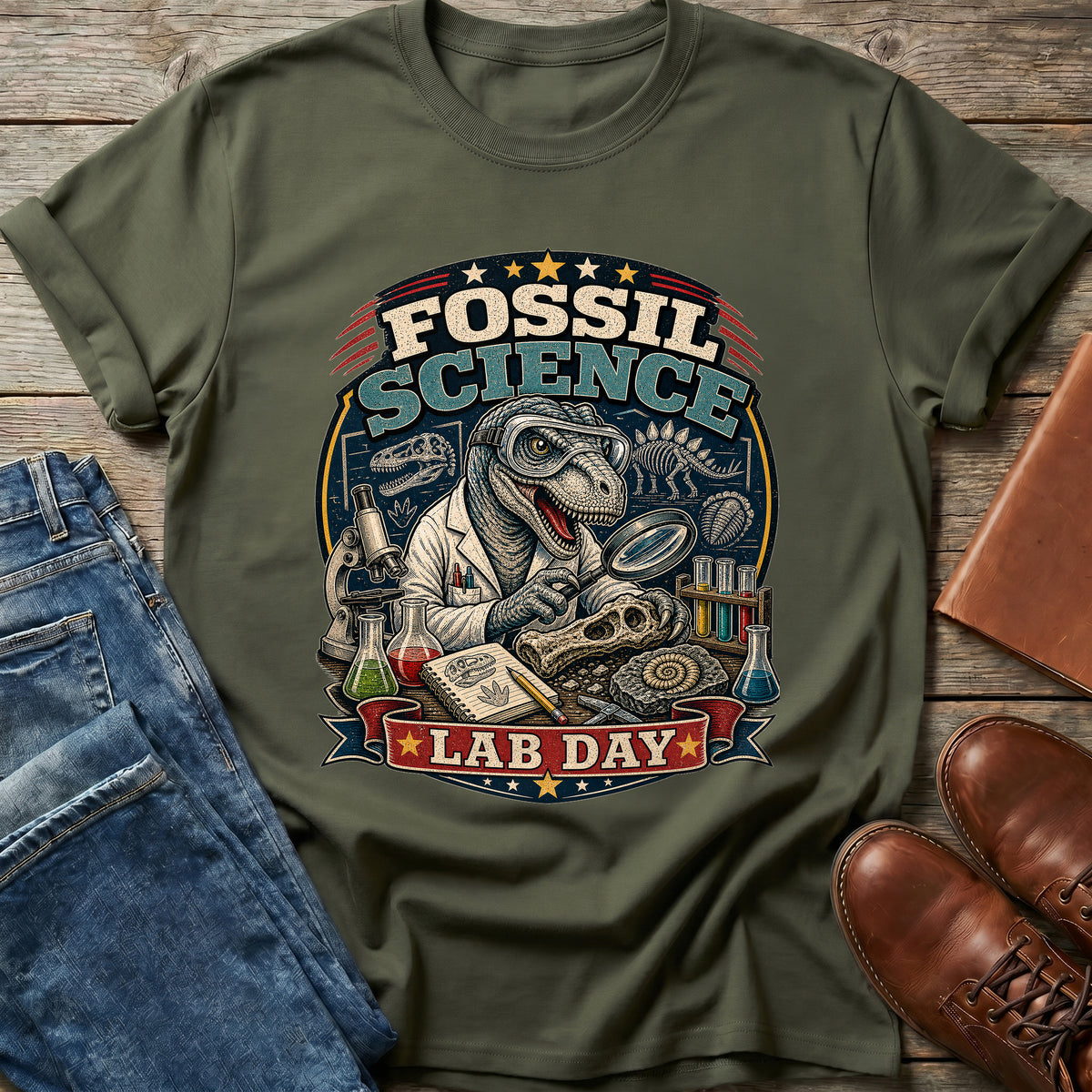 Fossil Science Lab Day T Shirt