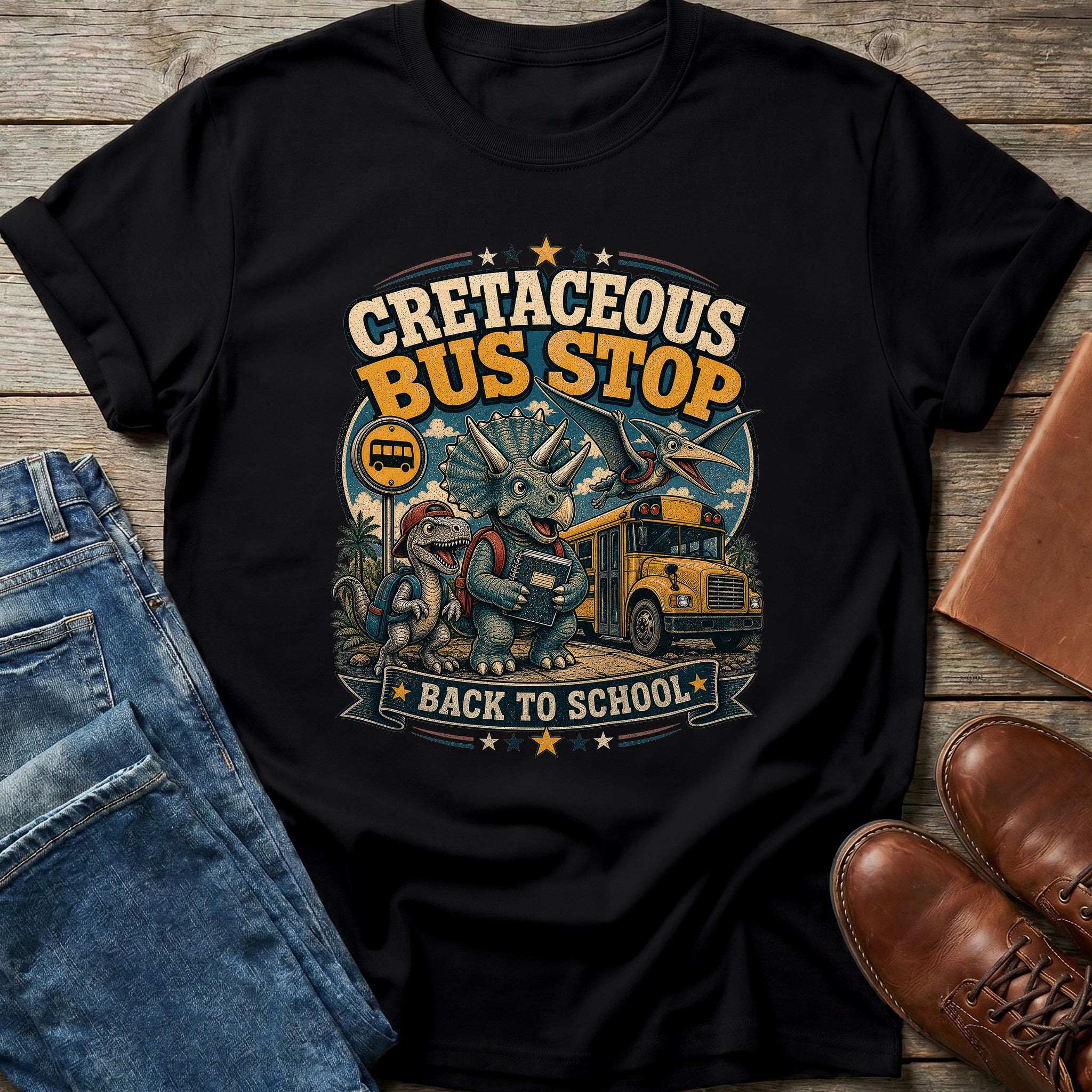 Cretaceous Bus Stop T Shirt