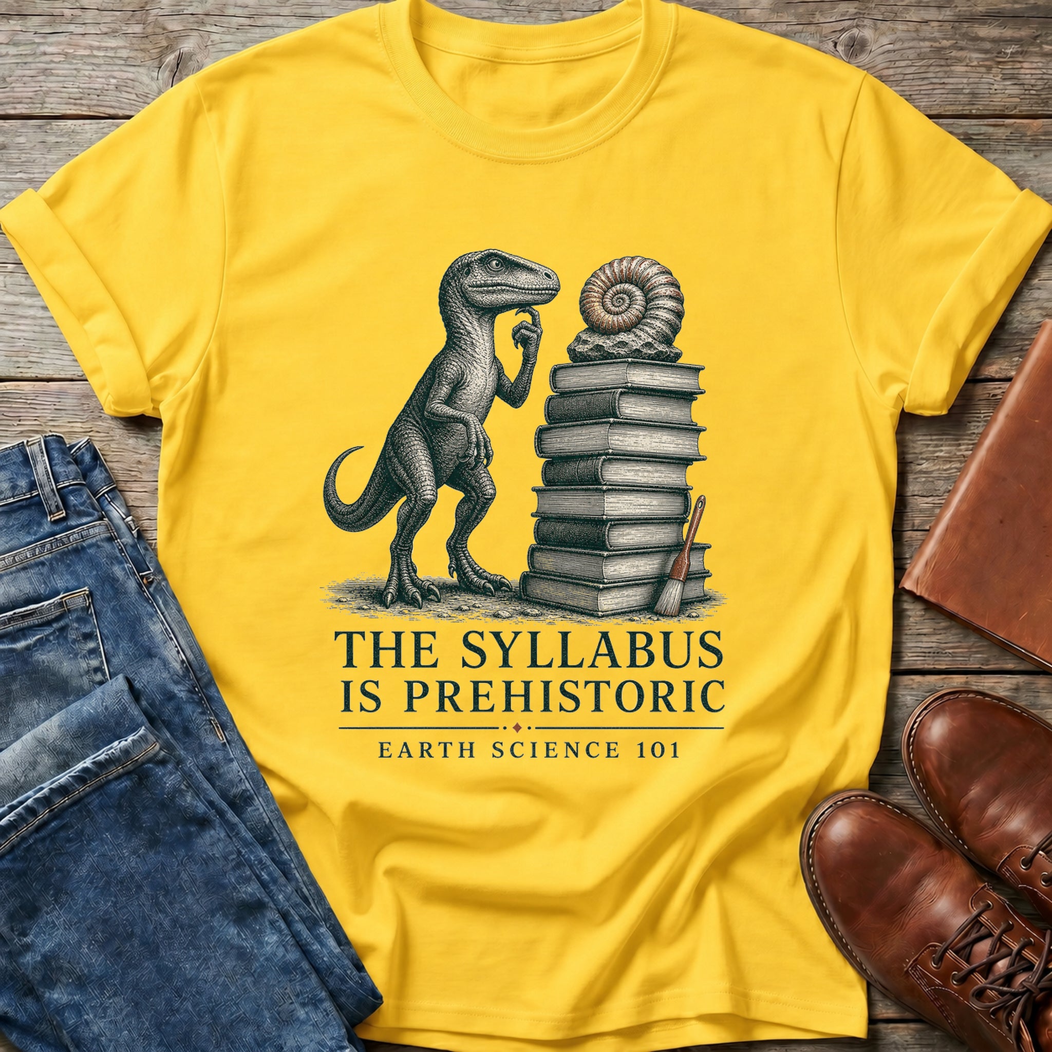 The Syllabus Is Prehistoric T Shirt