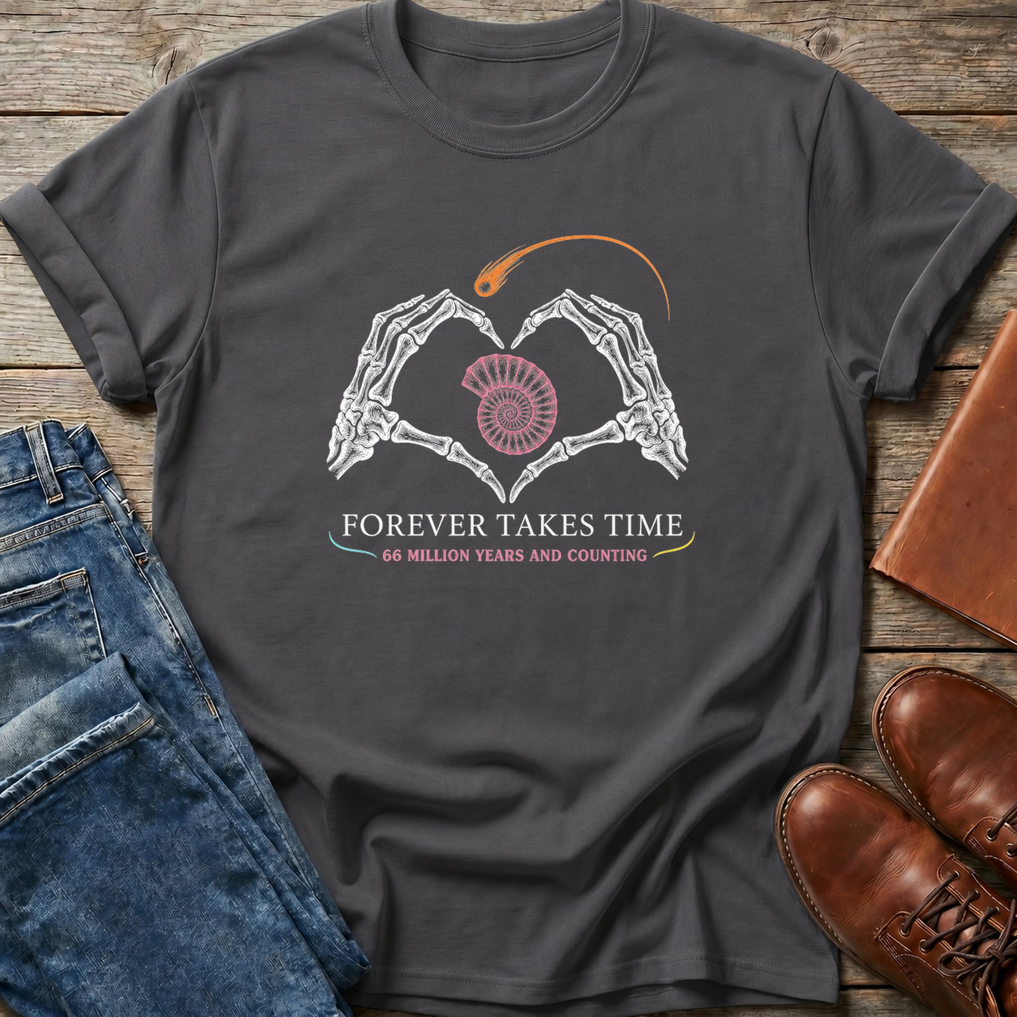 Forever Takes Time Dino T Shirt