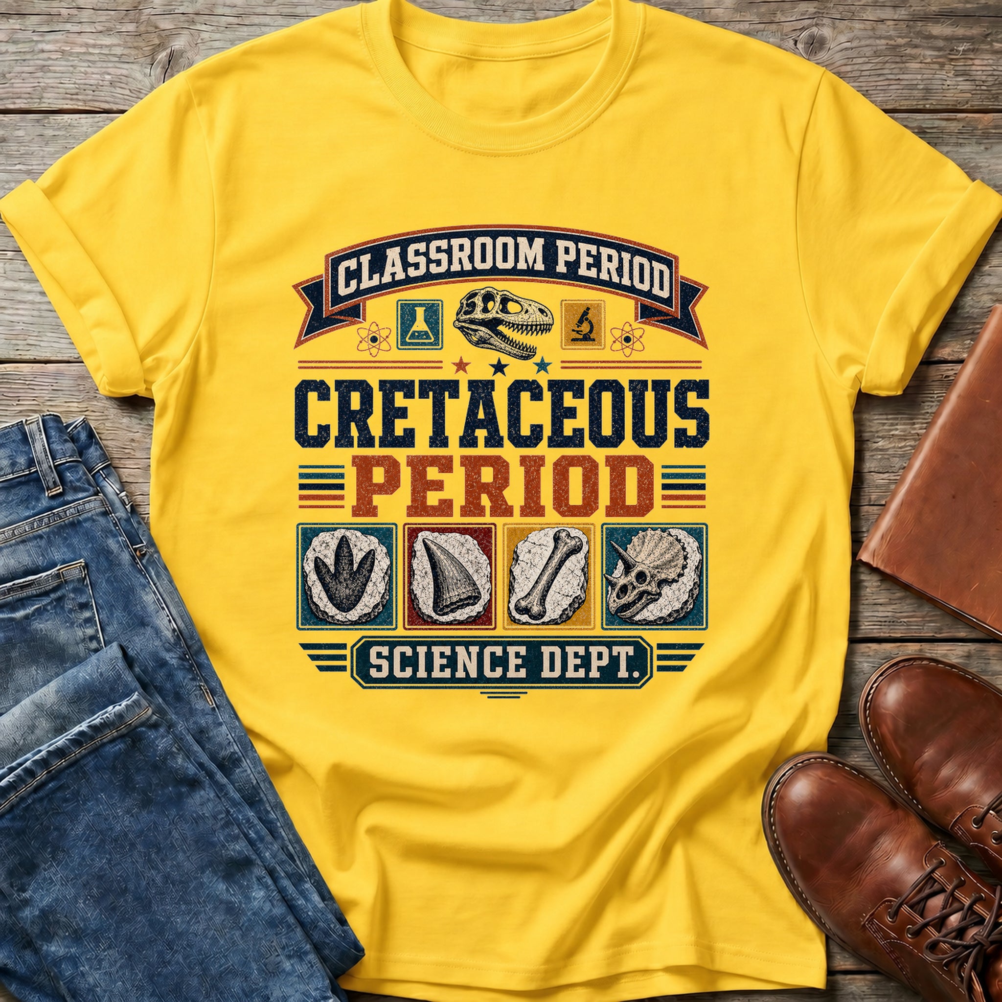 Classroom Cretaceous Science T Shirt