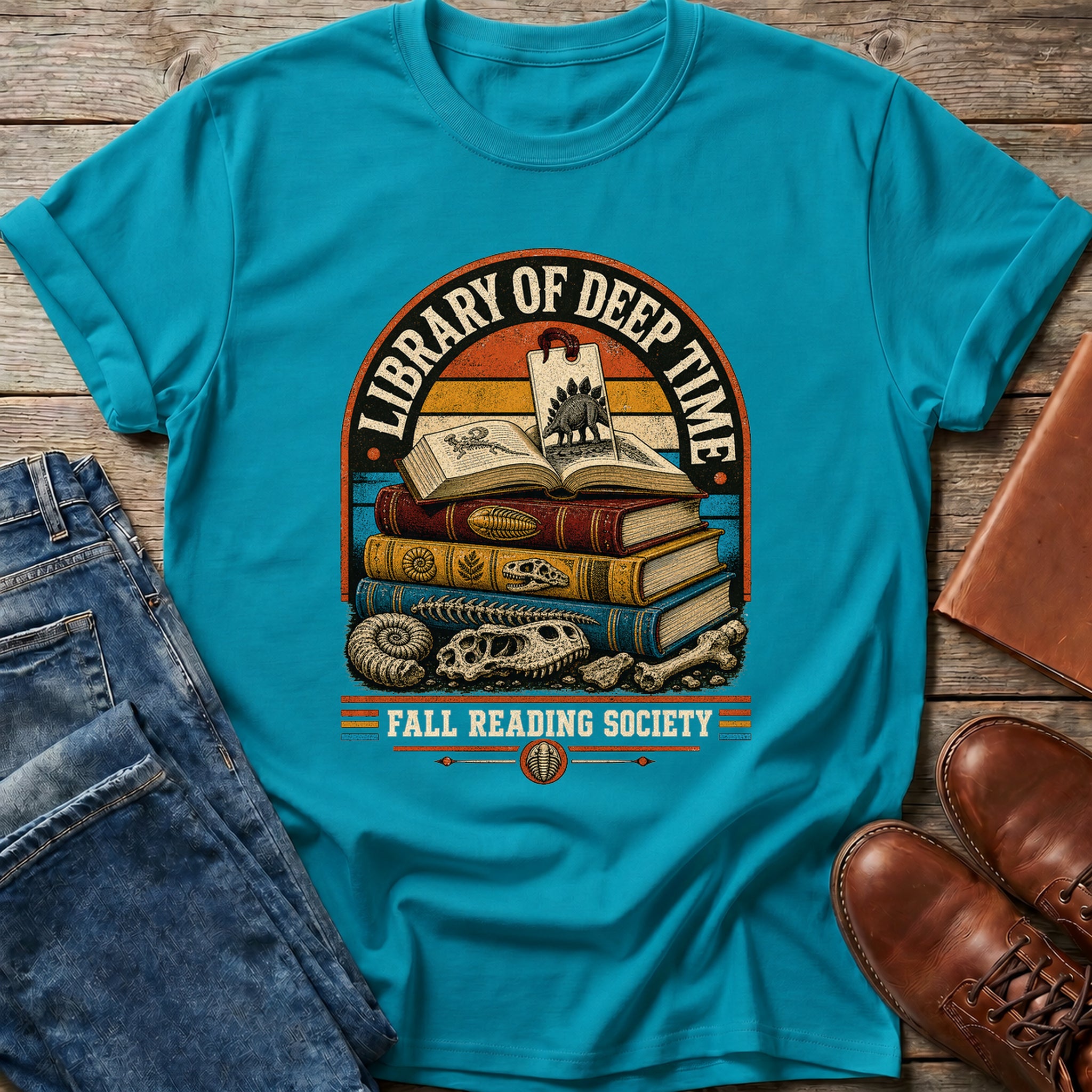 Library of Deep Time T Shirt