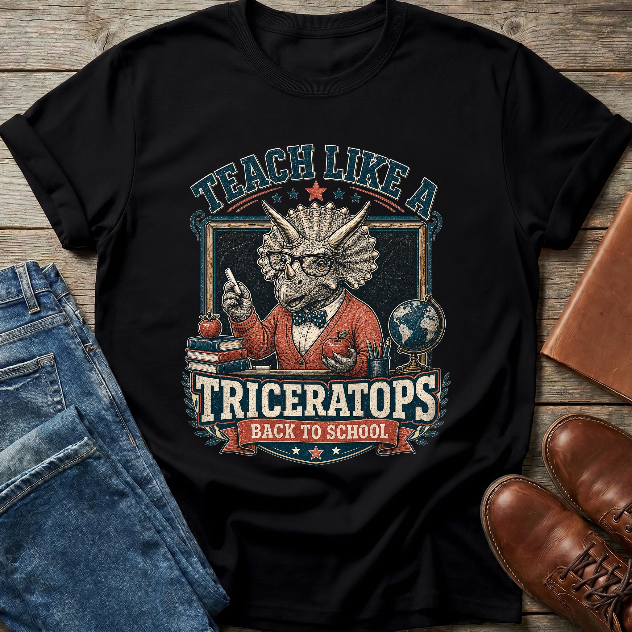 Teach Like A Triceratops T-Shirt