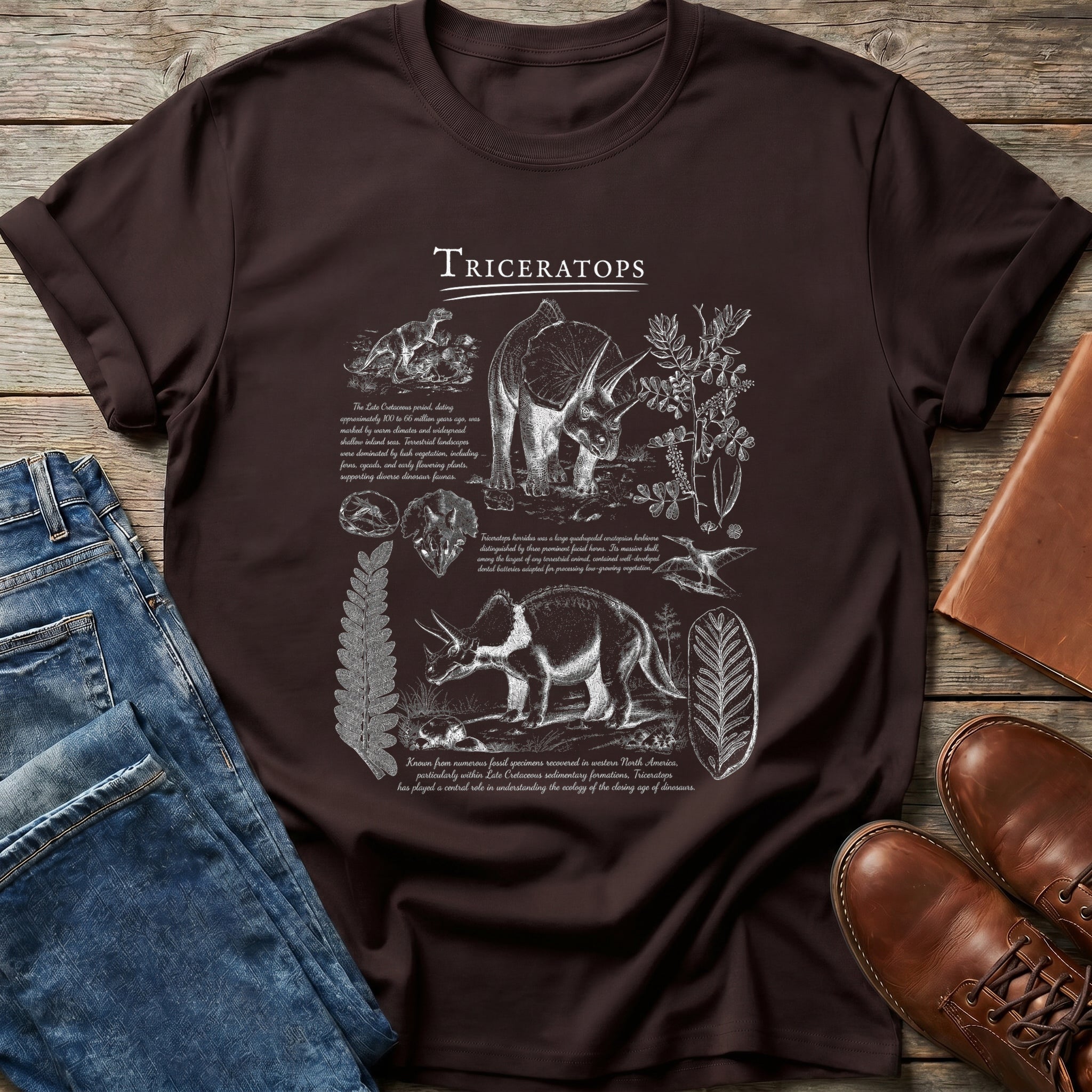 Triceratops Anatomy T Shirt