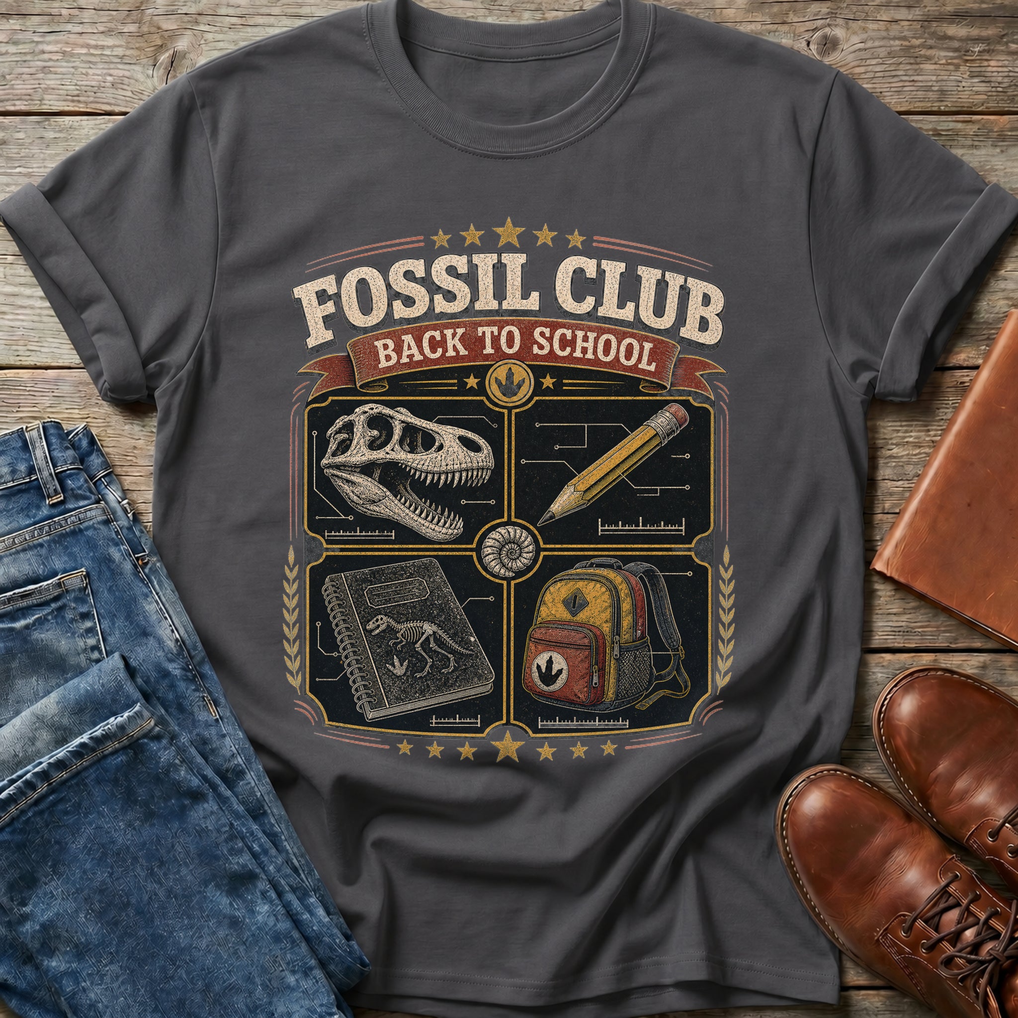 Fossil Club Back To School T Shirt