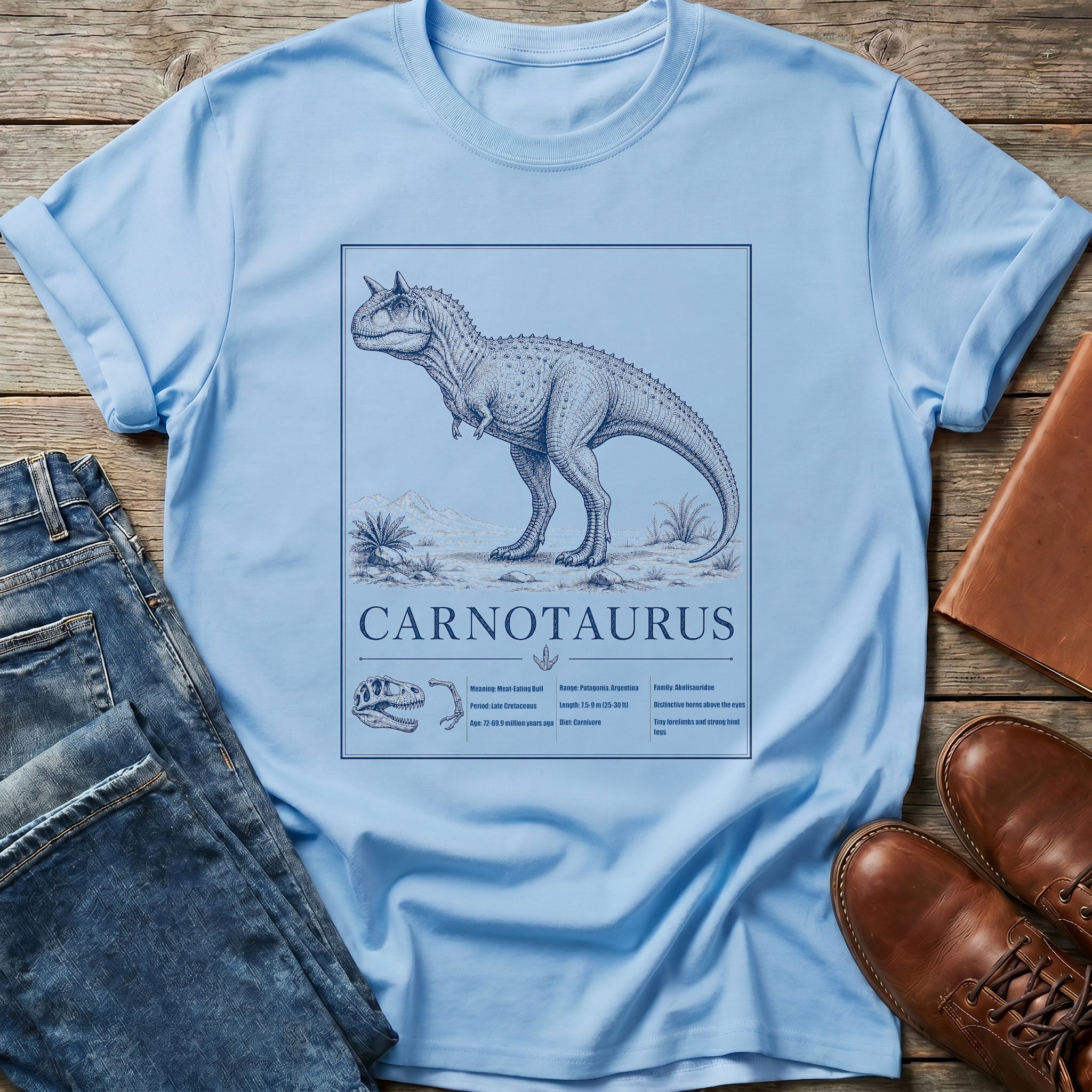 Carnotaurus Fossil T-Shirt