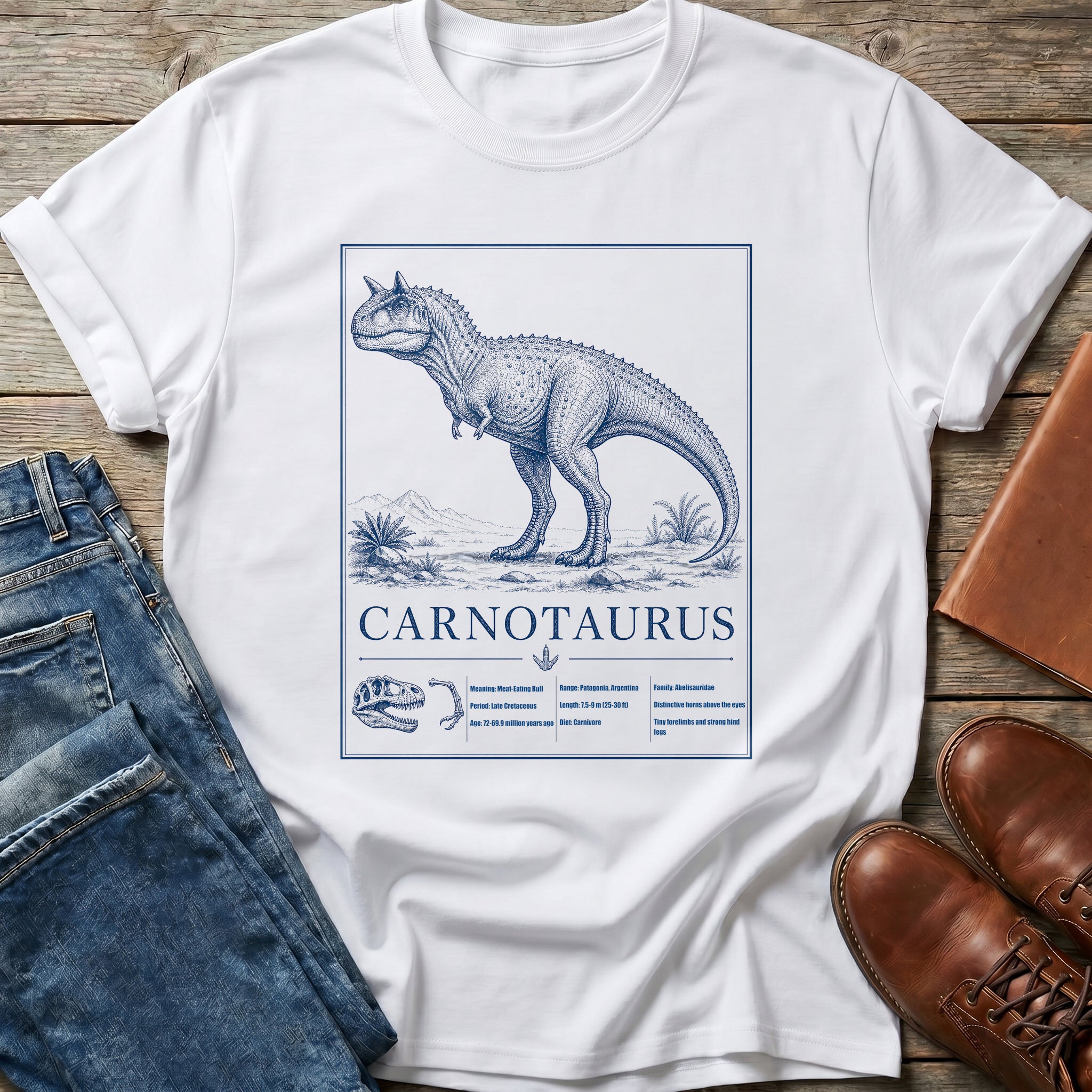 Carnotaurus Fossil T-Shirt