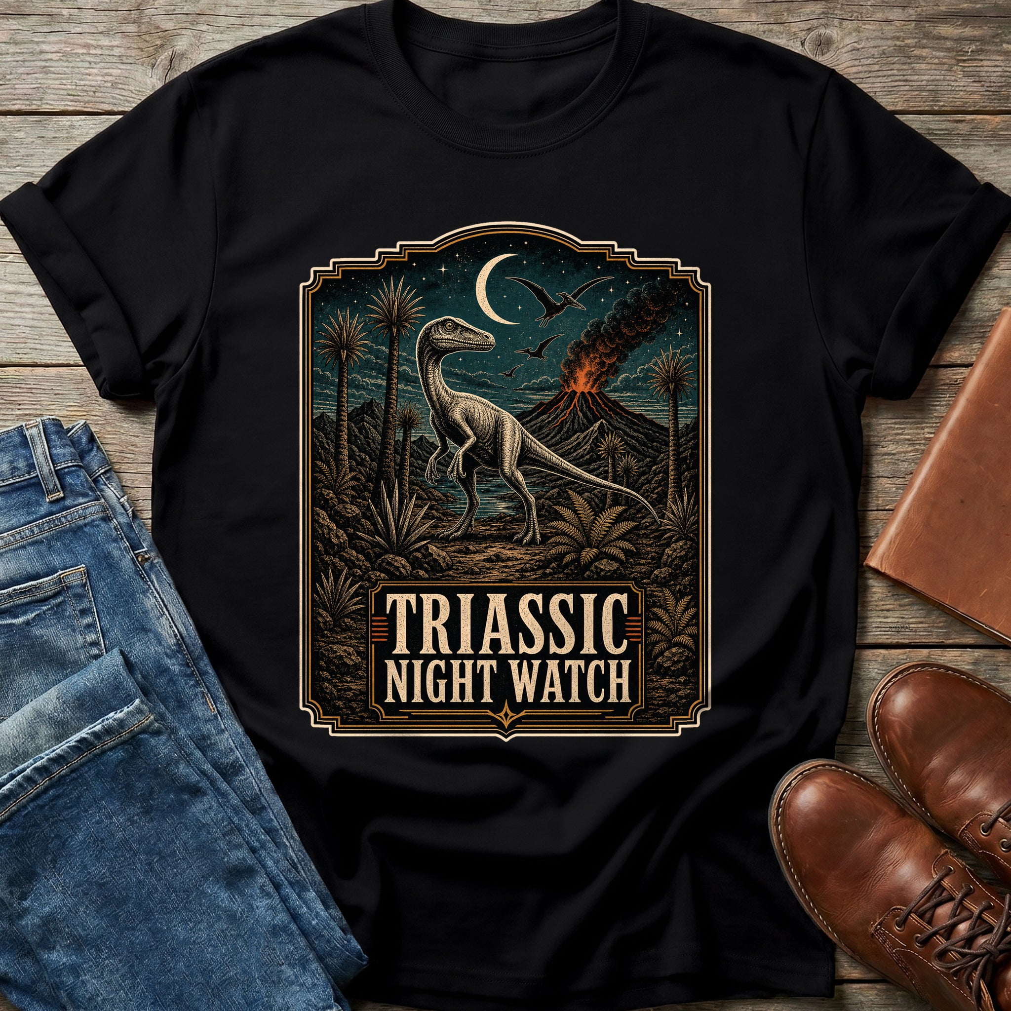Triassic Night Watch T-Shirt