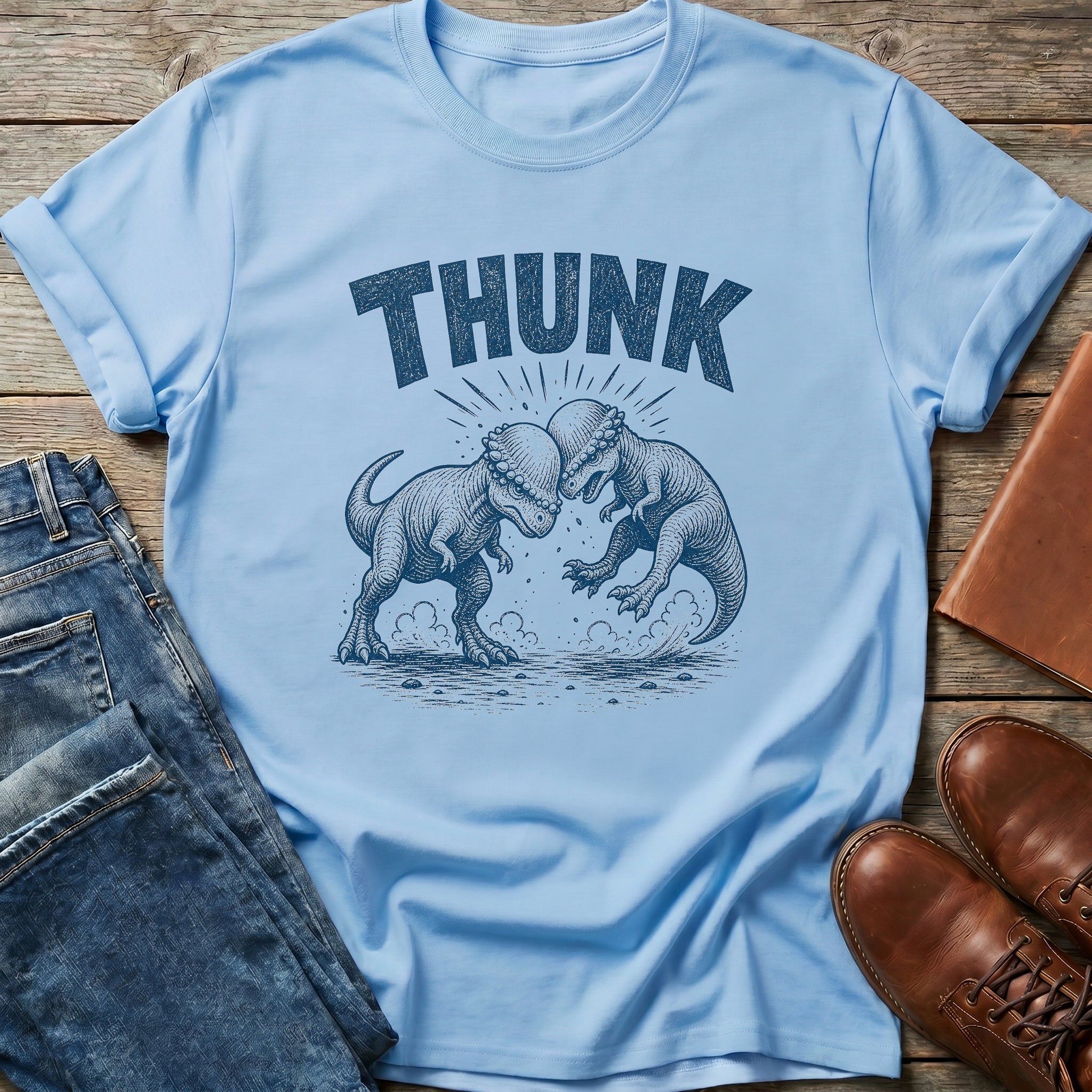 Thunk Dino Clash T Shirt