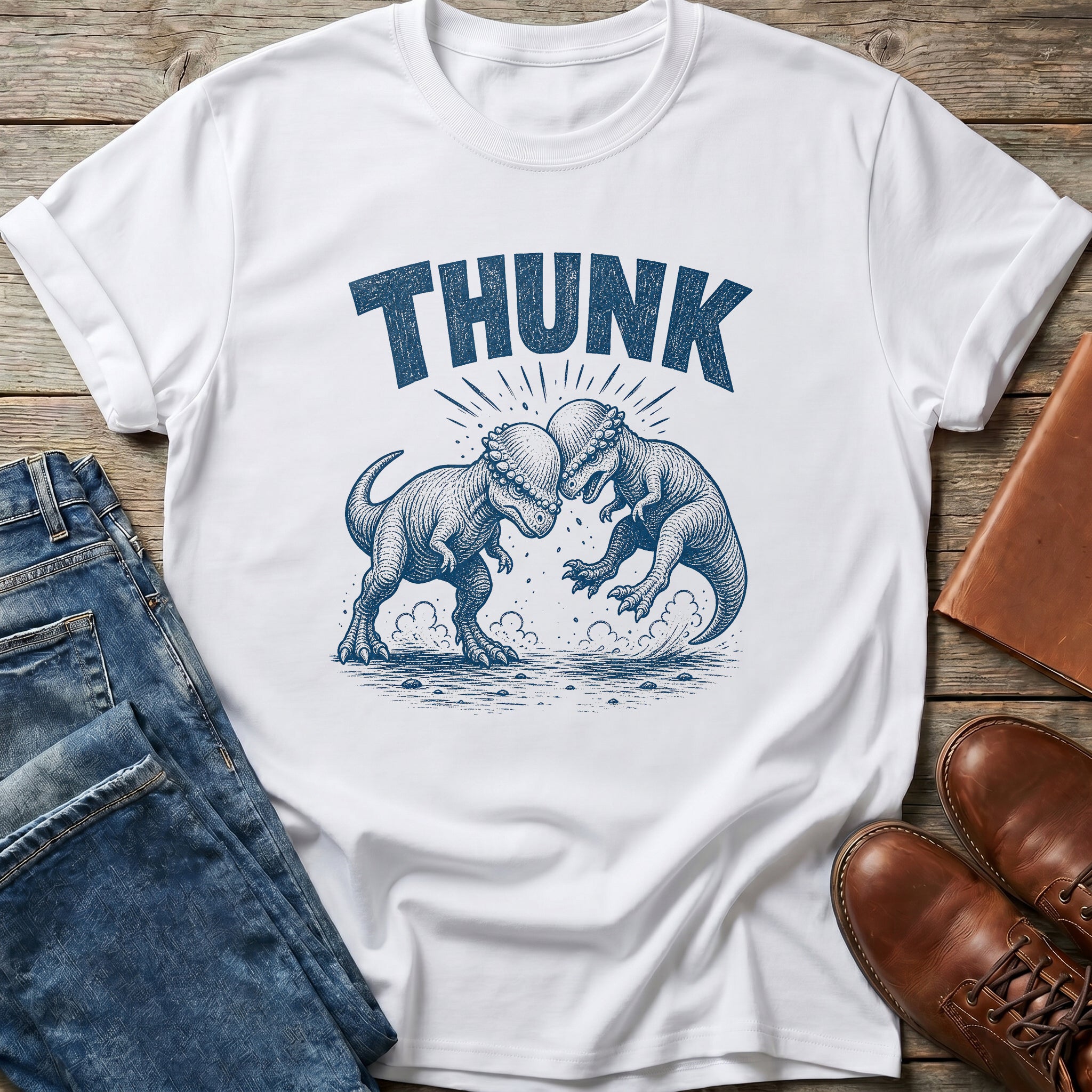 Thunk Dino Clash T Shirt
