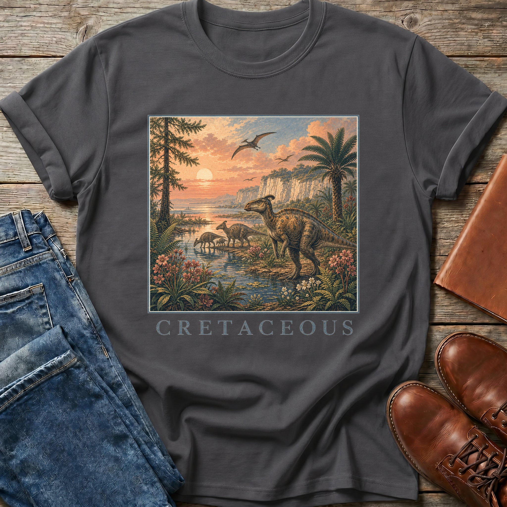 Cretaceous Scene T Shirt